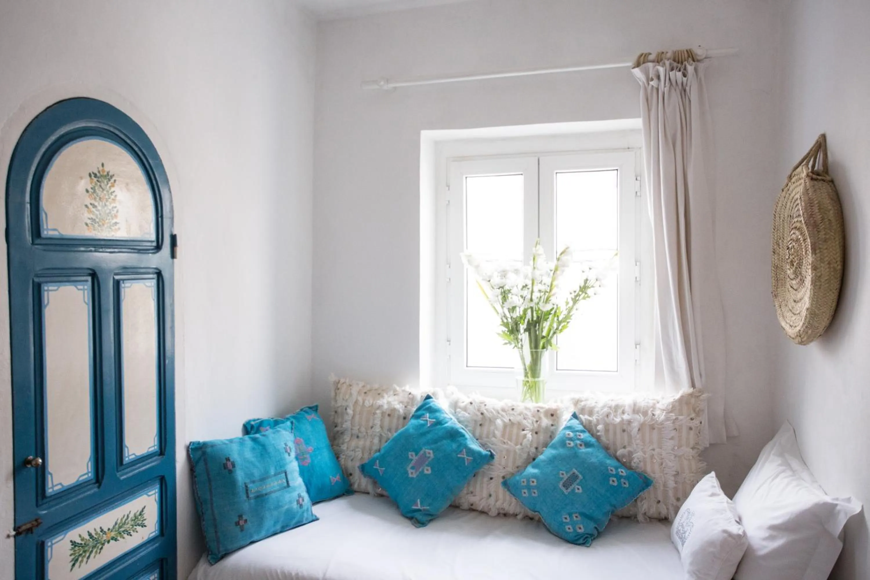 Bed in Hôtel Emeraude Essaouira