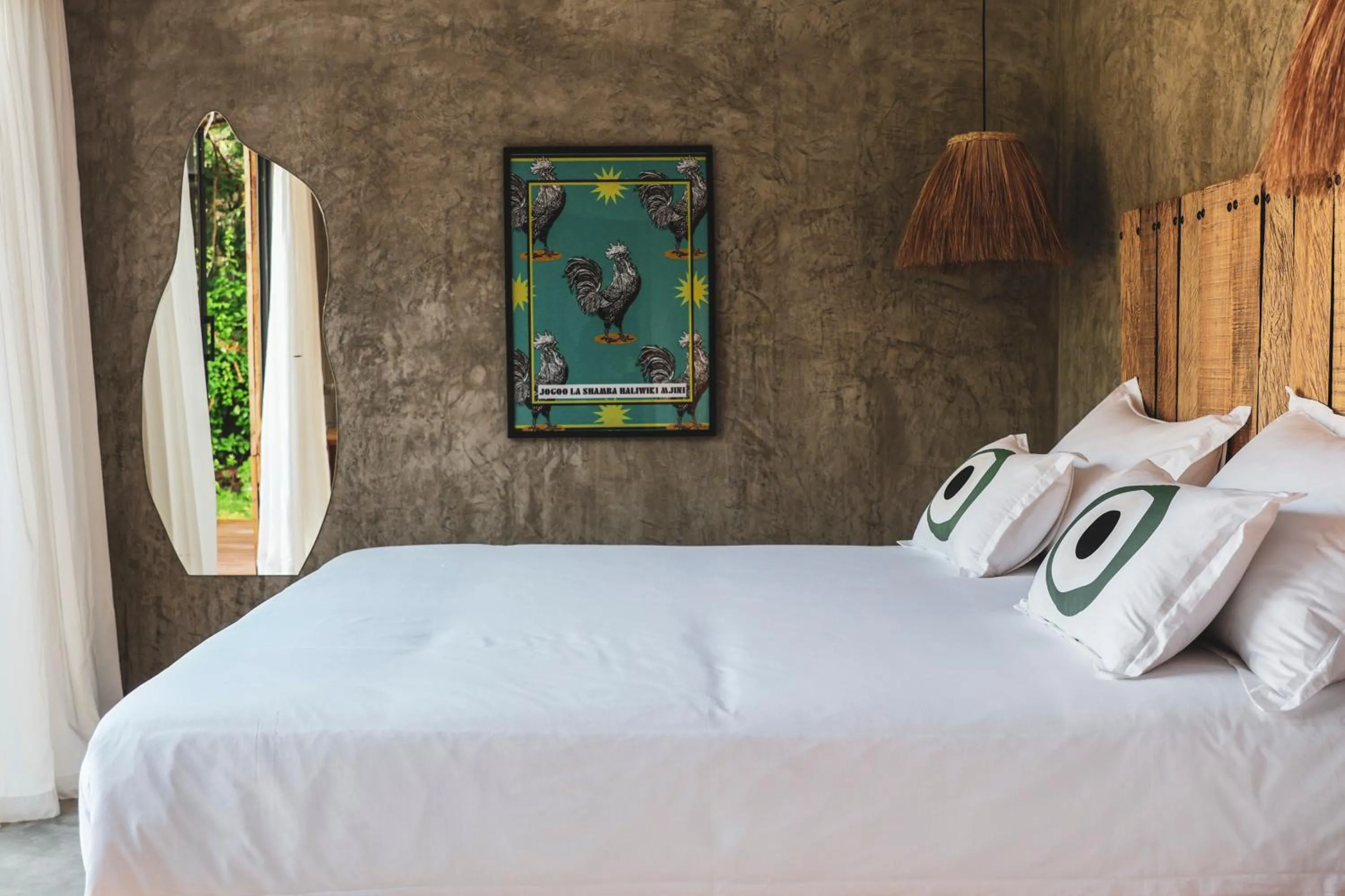 Bedroom, Bed in LalaGalu - Beachfront EcoCabins