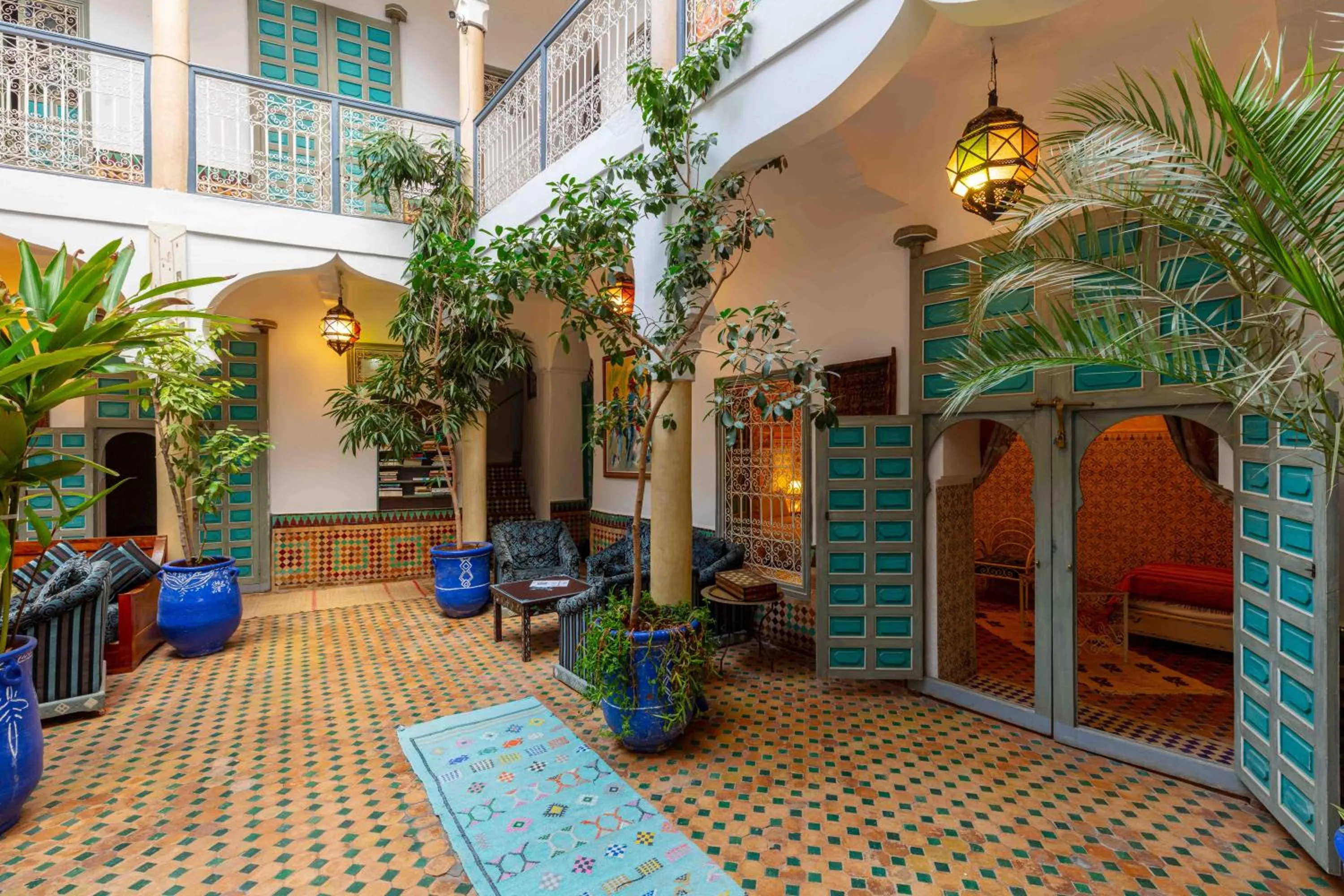 Patio in Riad Zinoun & Spa 11 Rooms