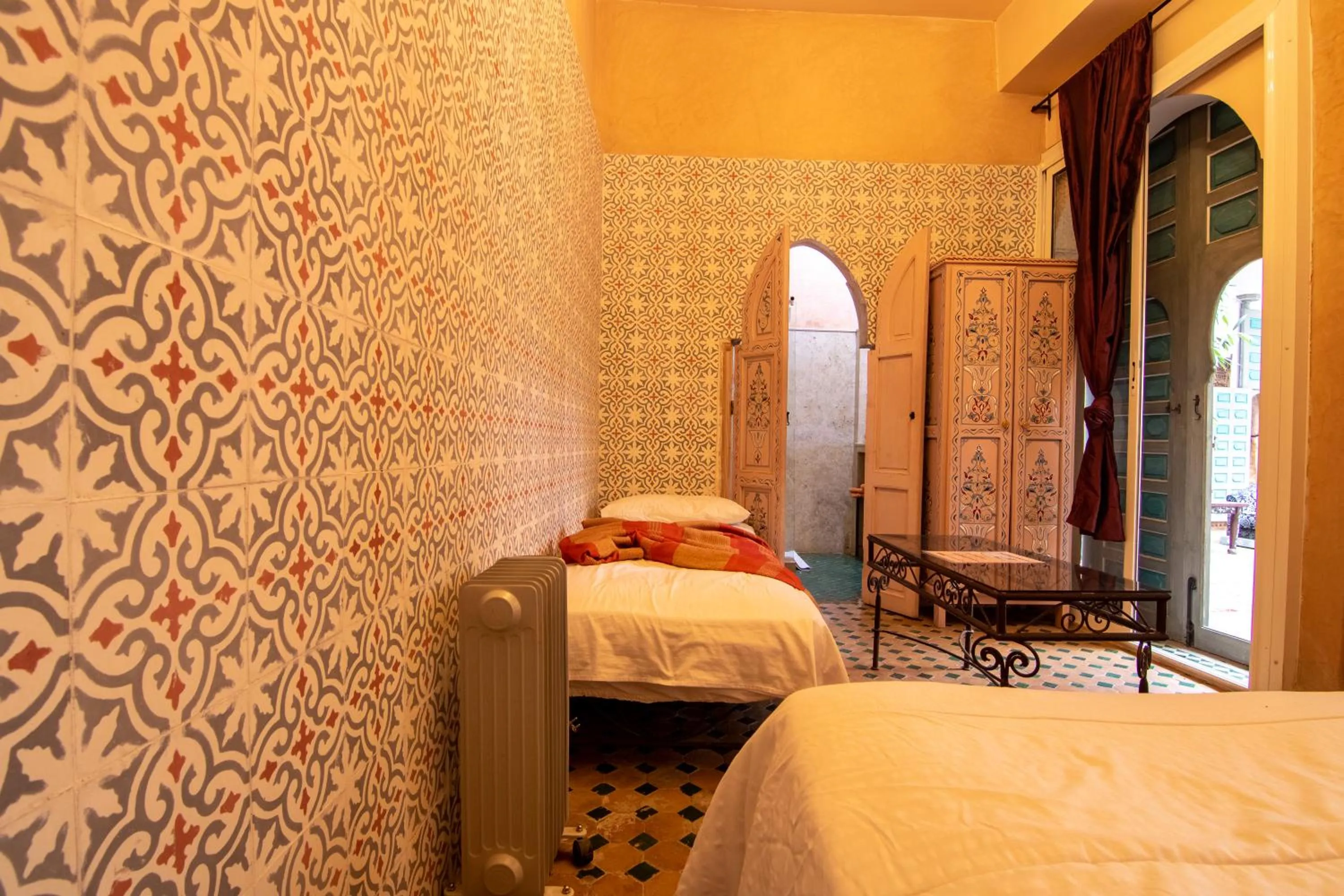 Bed in Riad Zinoun & Spa 11 Rooms