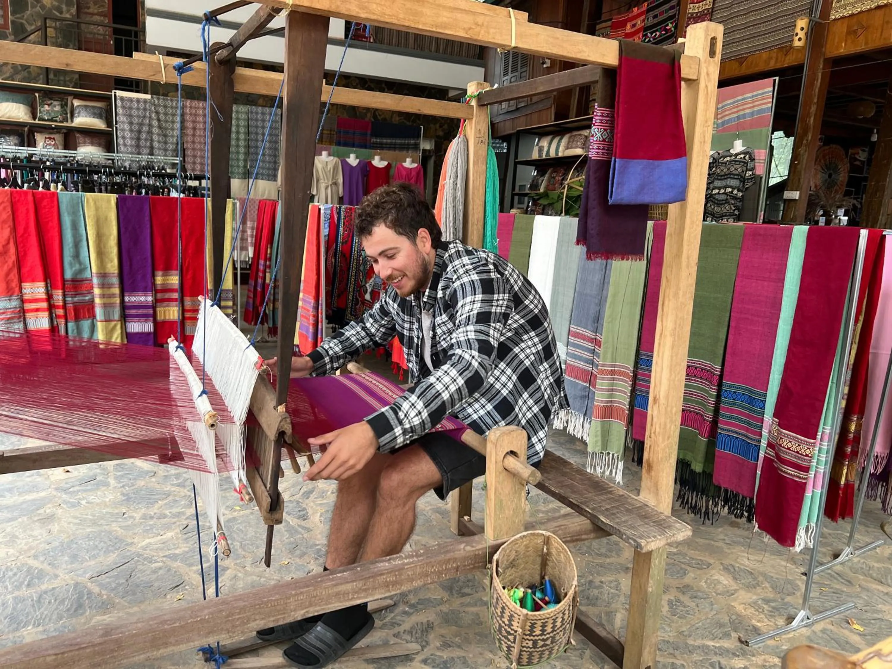 People in Mai Châu Happy House