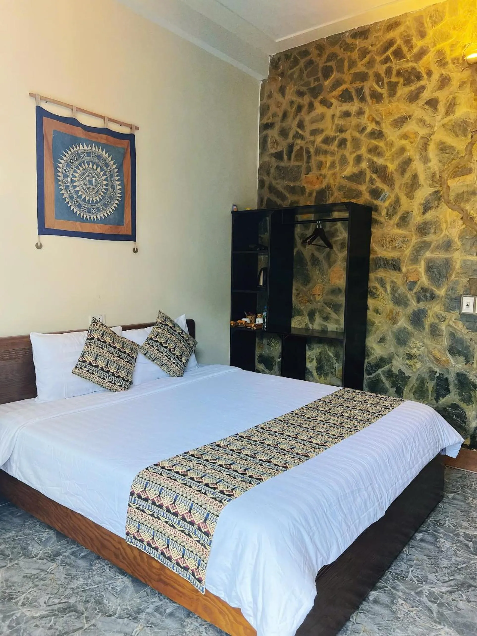 Bed in Mai Châu Happy House