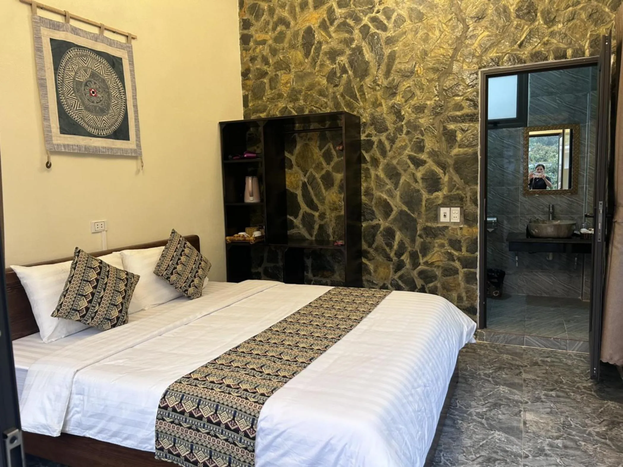 Bed in Duong Thim Homestay Mai Chau