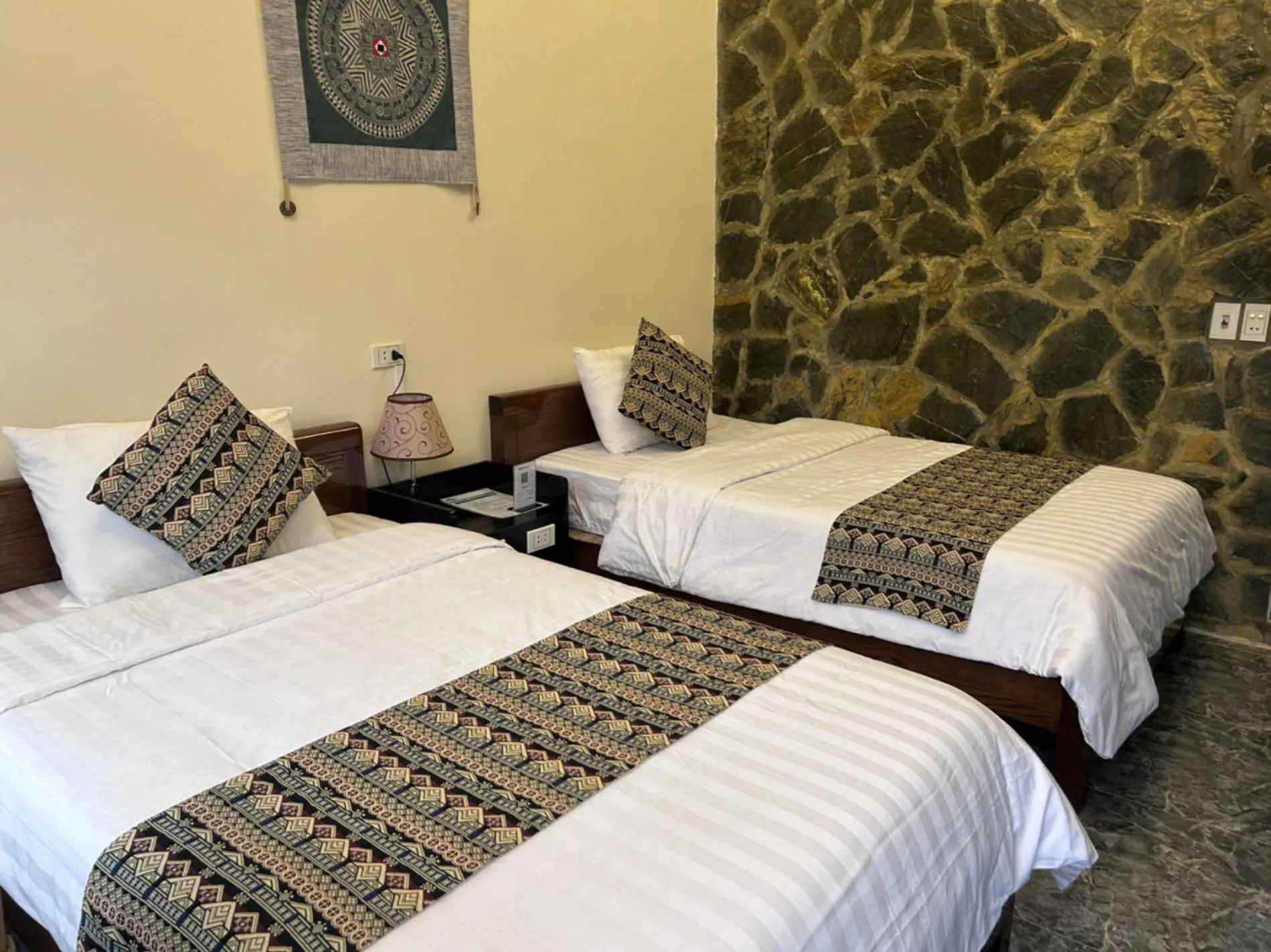 Bed in Duong Thim Homestay Mai Chau