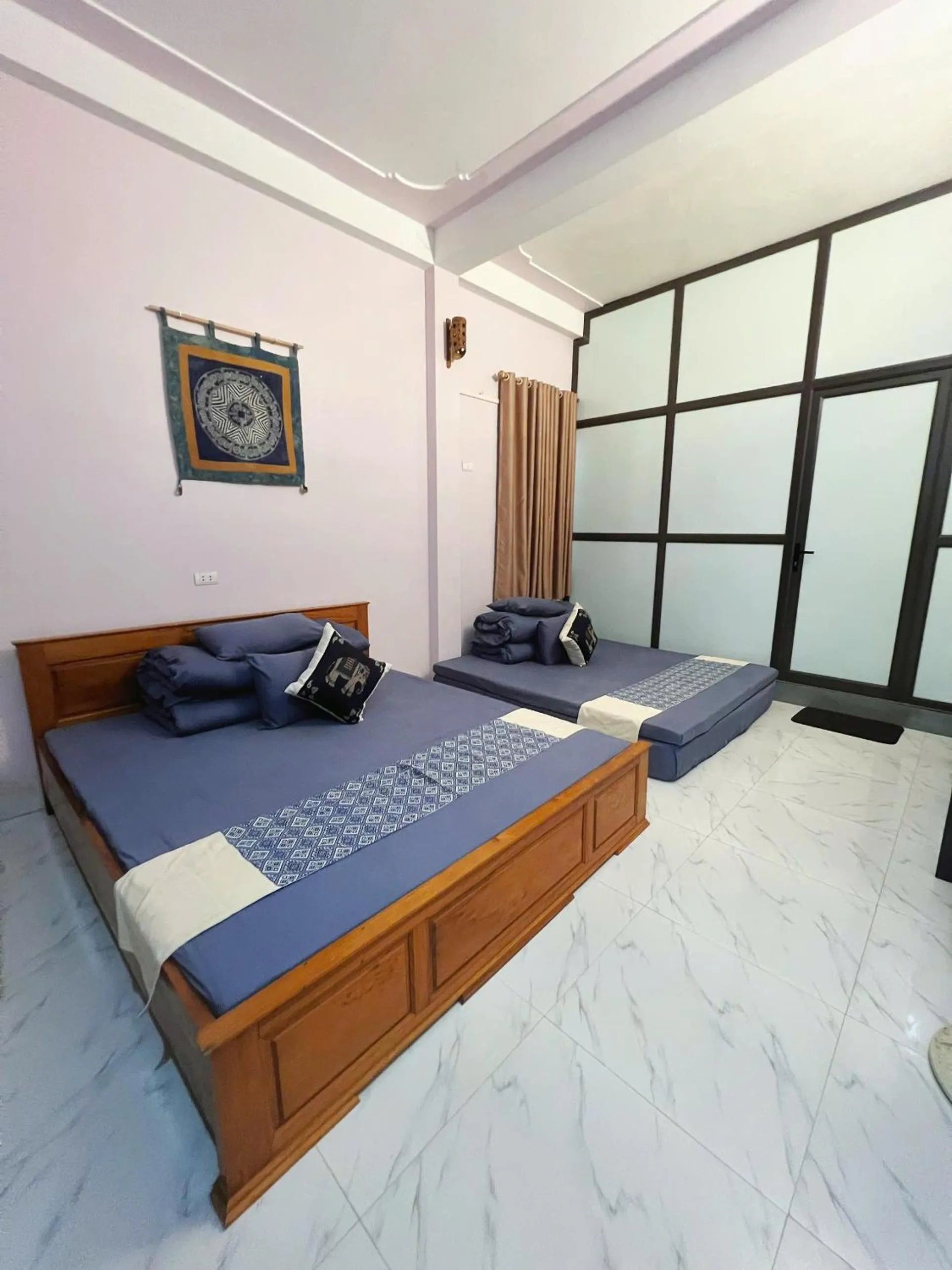 Bed in Mai Châu Happy House