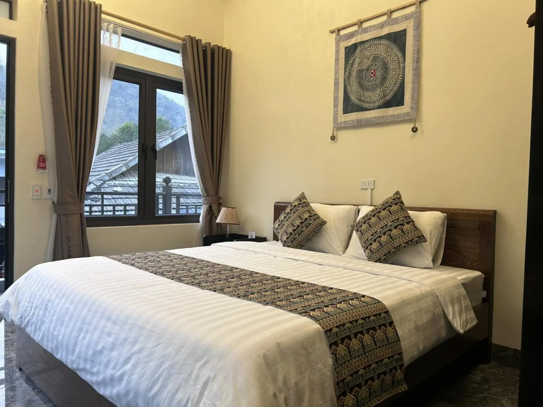 Double Room with Garden View in Duong Thim Homestay Mai Chau Double Room with Garden View in Duong Thim Homestay Mai Chau