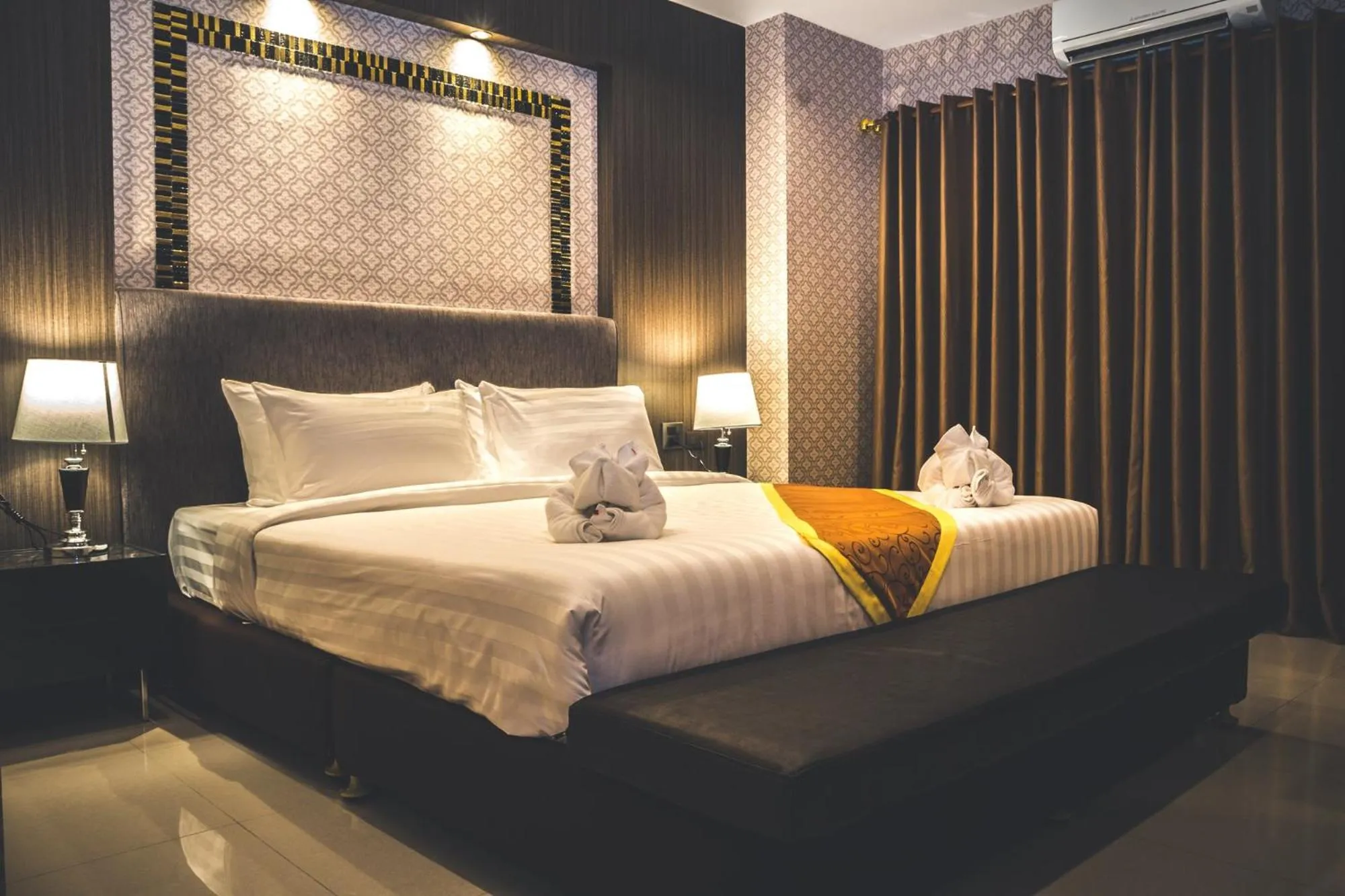 Bed in CK Resort Pattaya