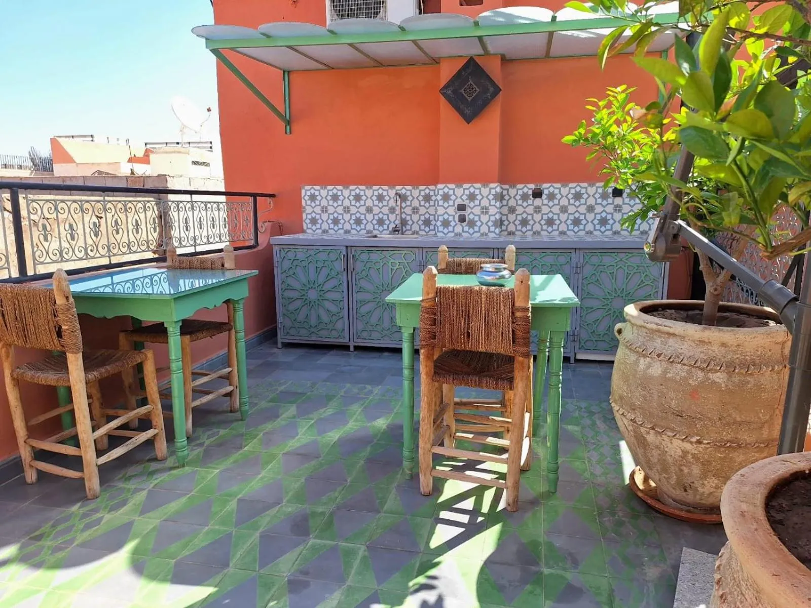 Patio in Riad El Grably