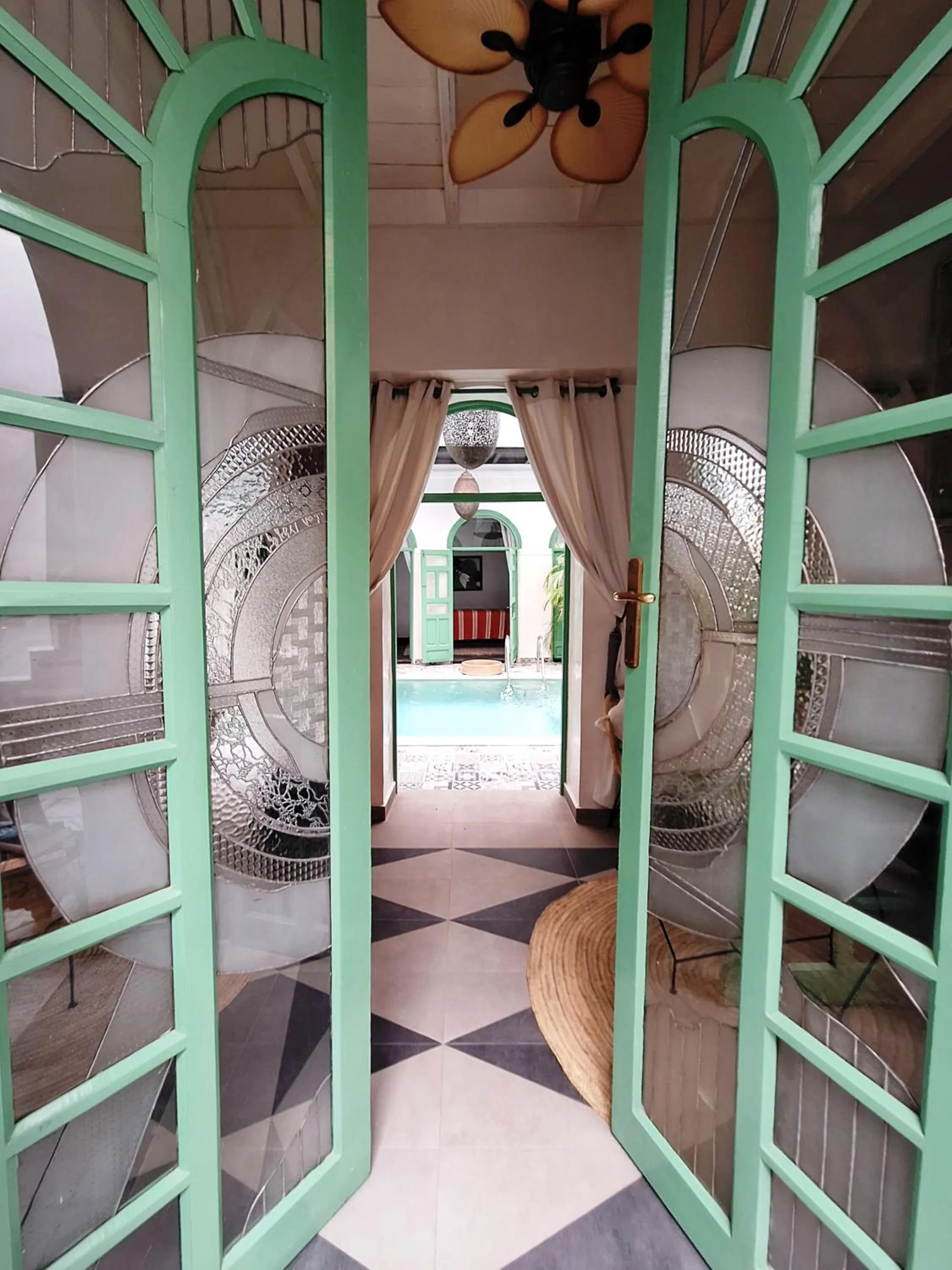 View (from property/room), Bed in Riad El Grably