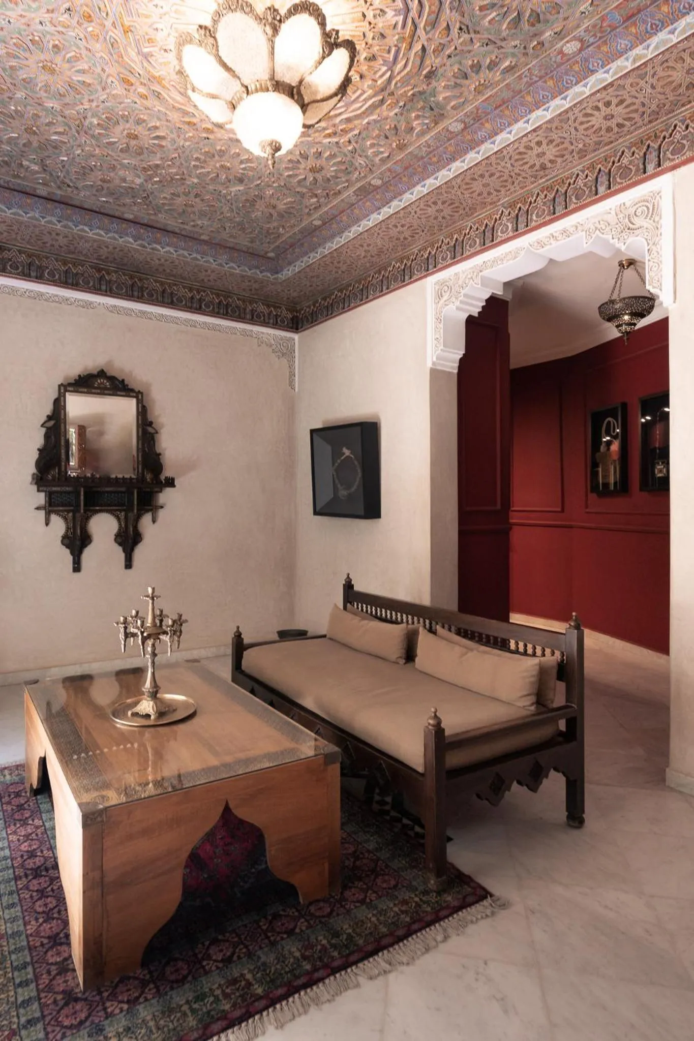 Decorative detail in Riad Fes - Relais & Châteaux