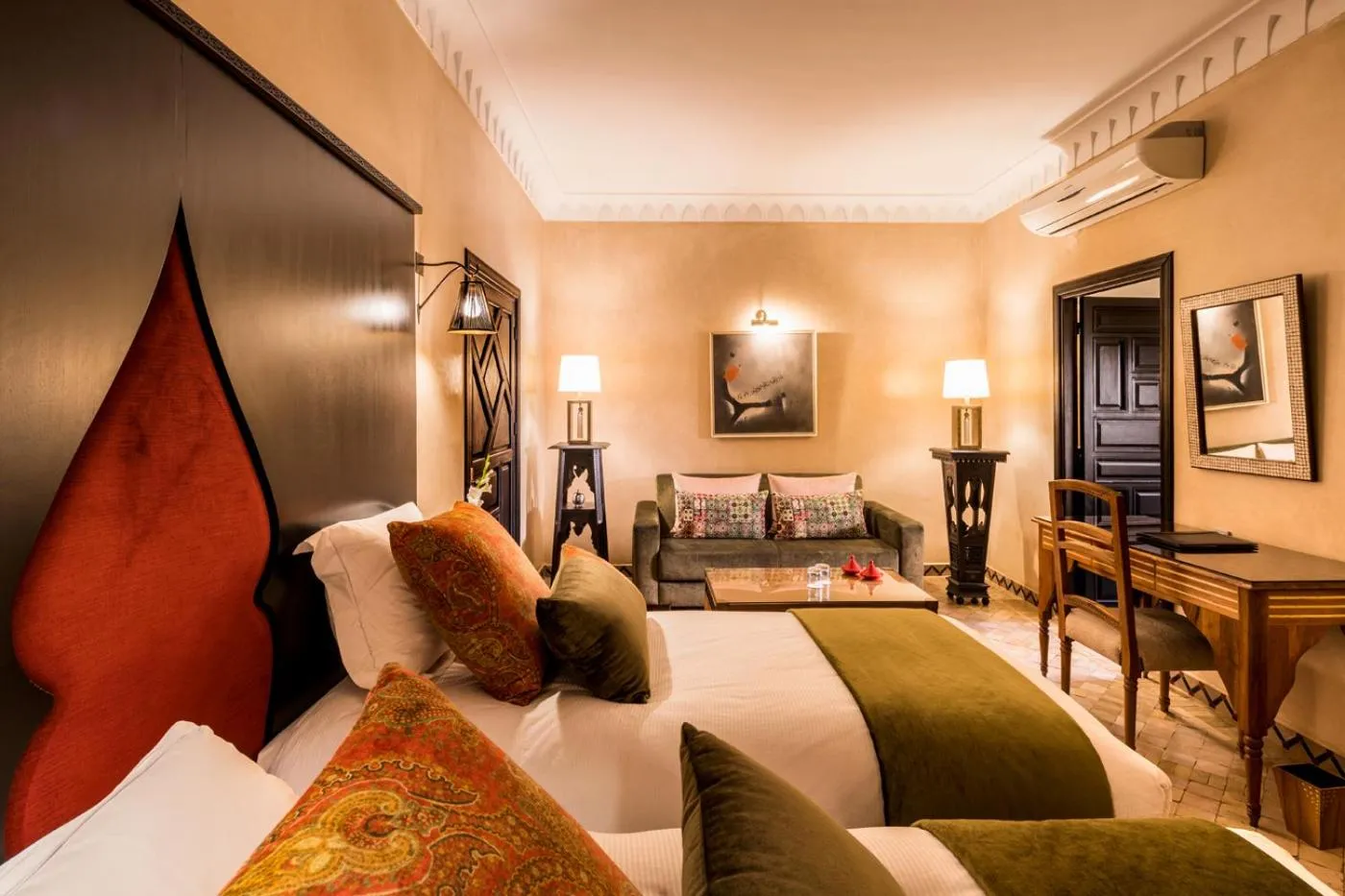 Bedroom, Bed in Riad Fes - Relais & Châteaux