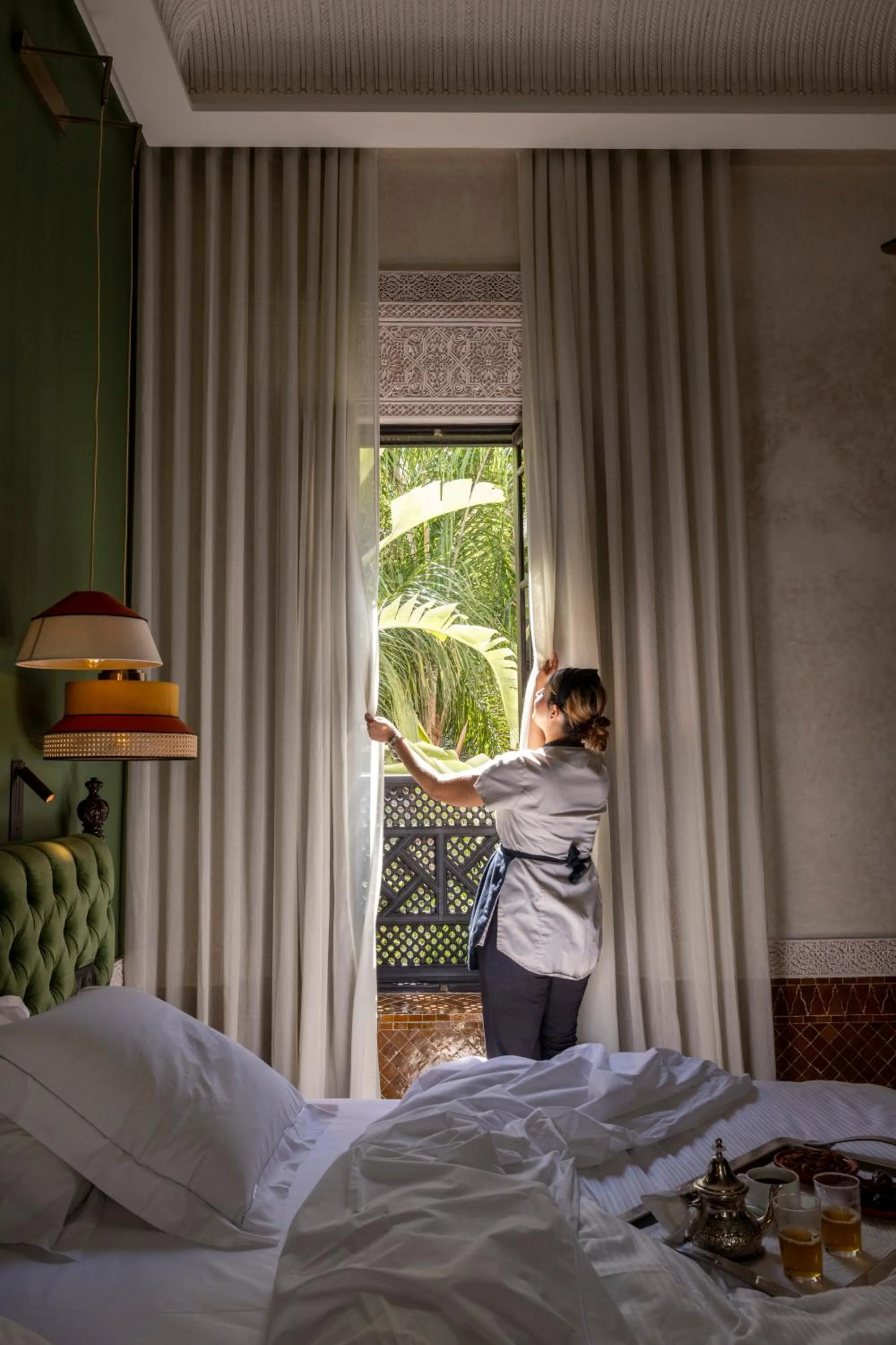 Bed in Riad Fes - Relais & Châteaux