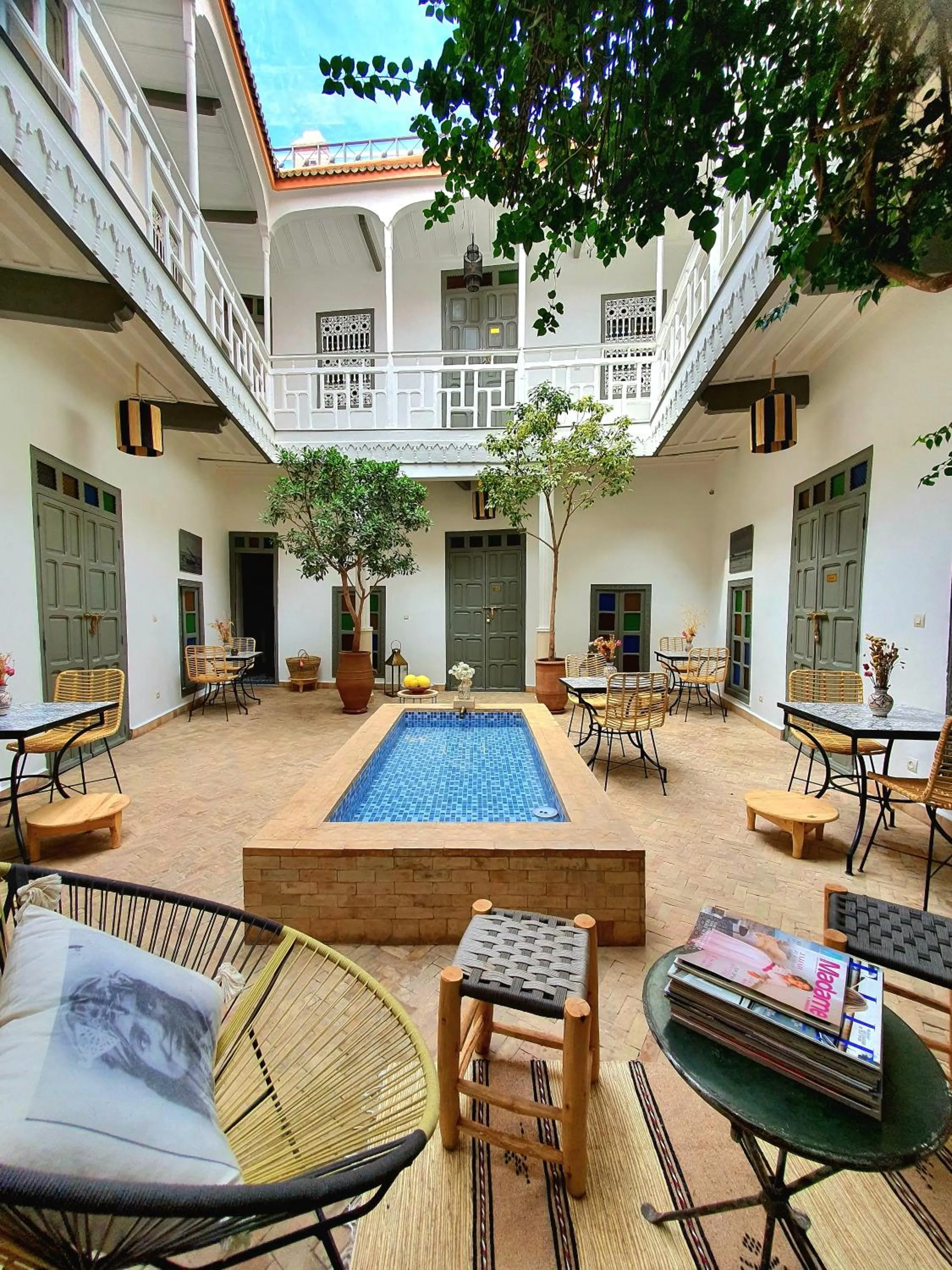 Patio in Riad Dar Zouar & Spa