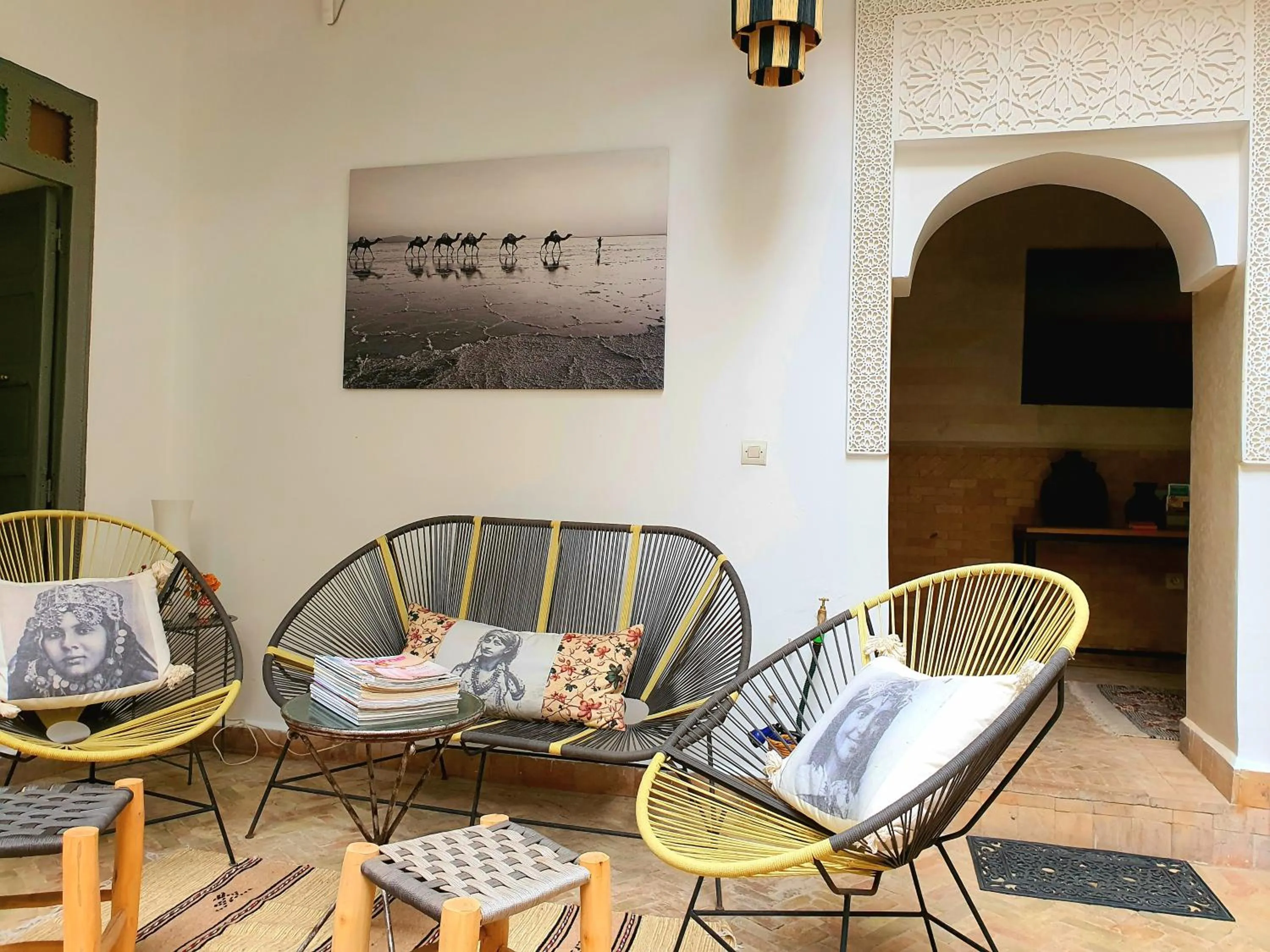 Patio in Riad Dar Zouar & Spa