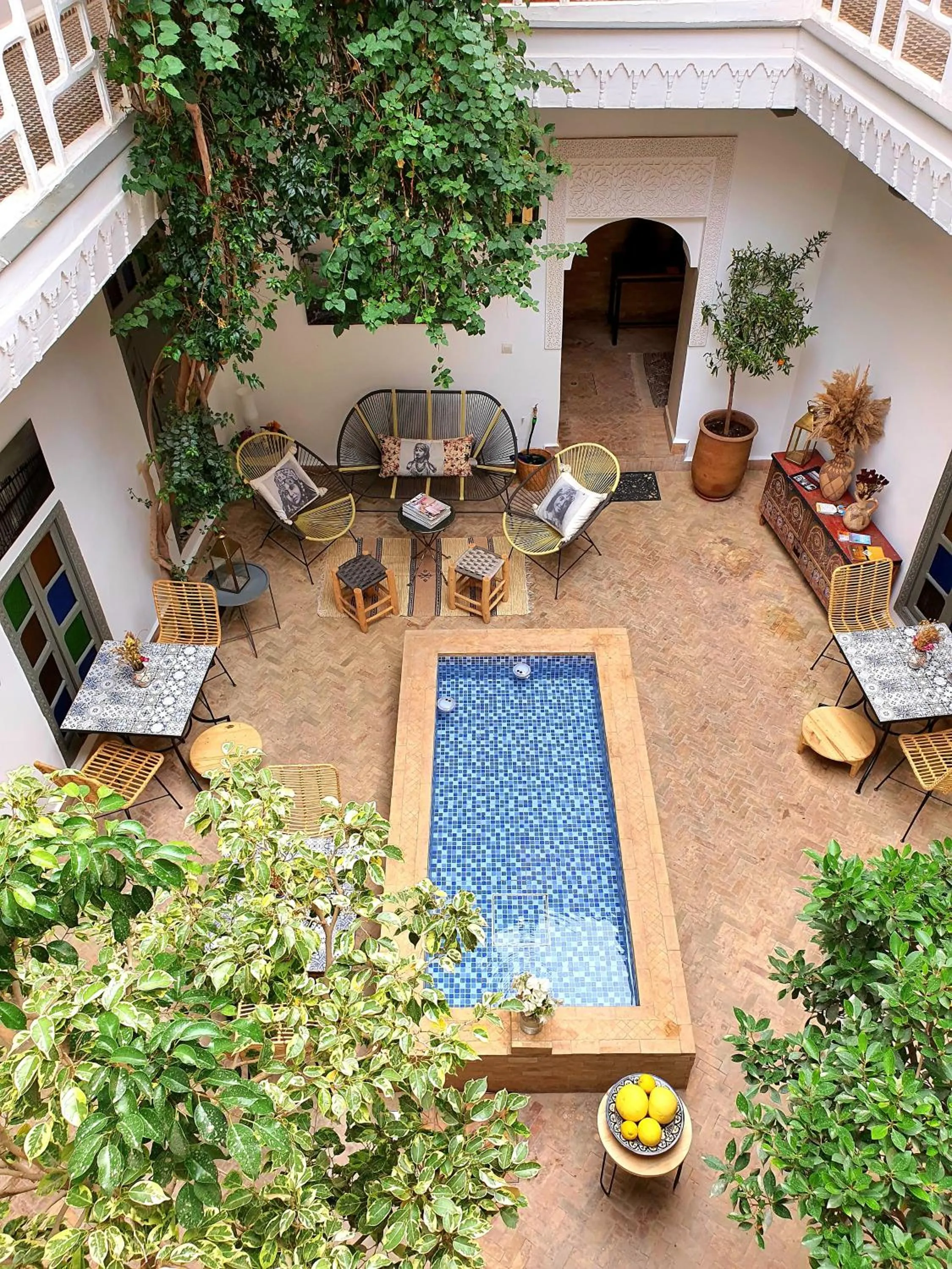 Patio in Riad Dar Zouar & Spa