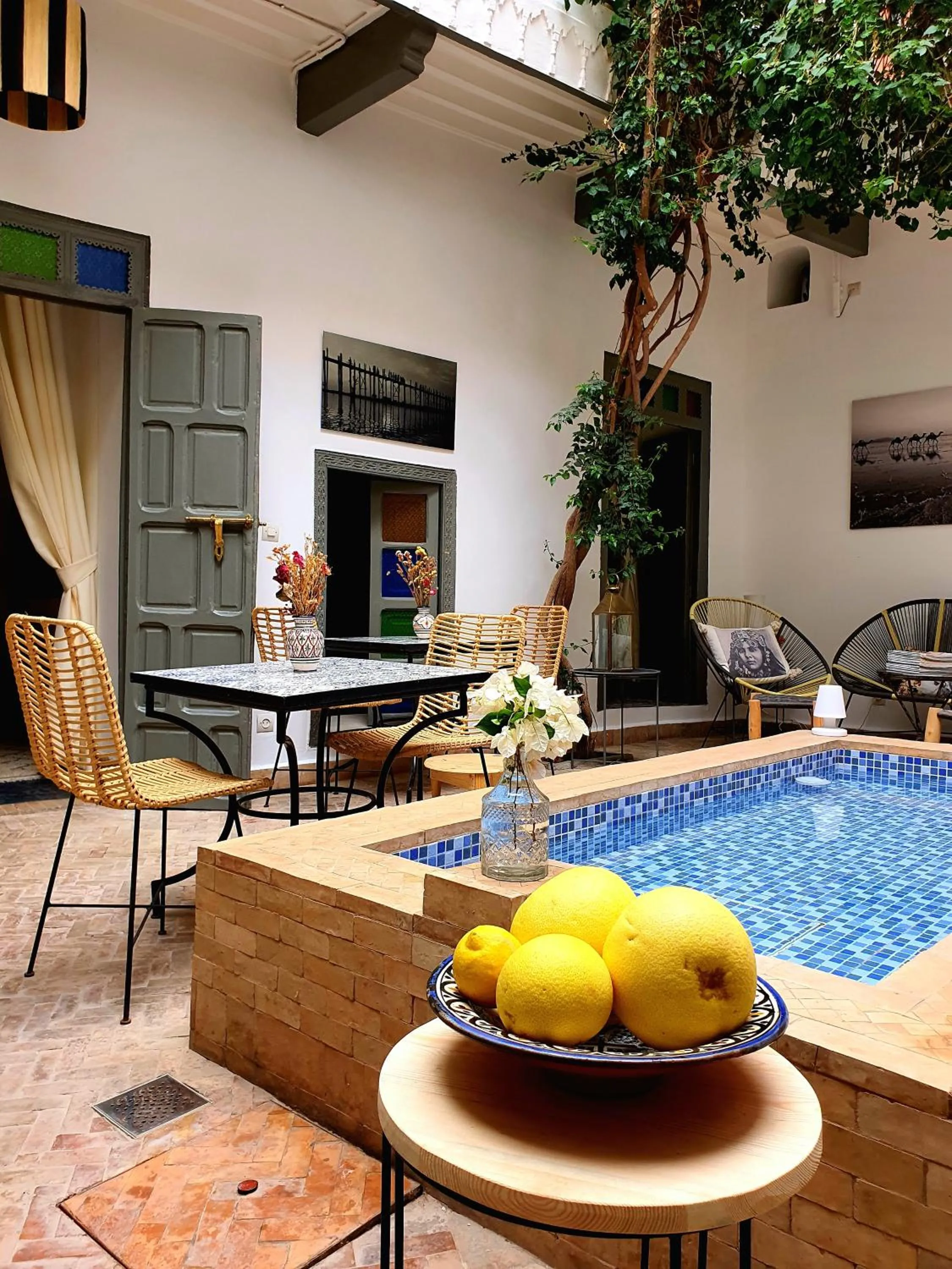 Patio in Riad Dar Zouar & Spa