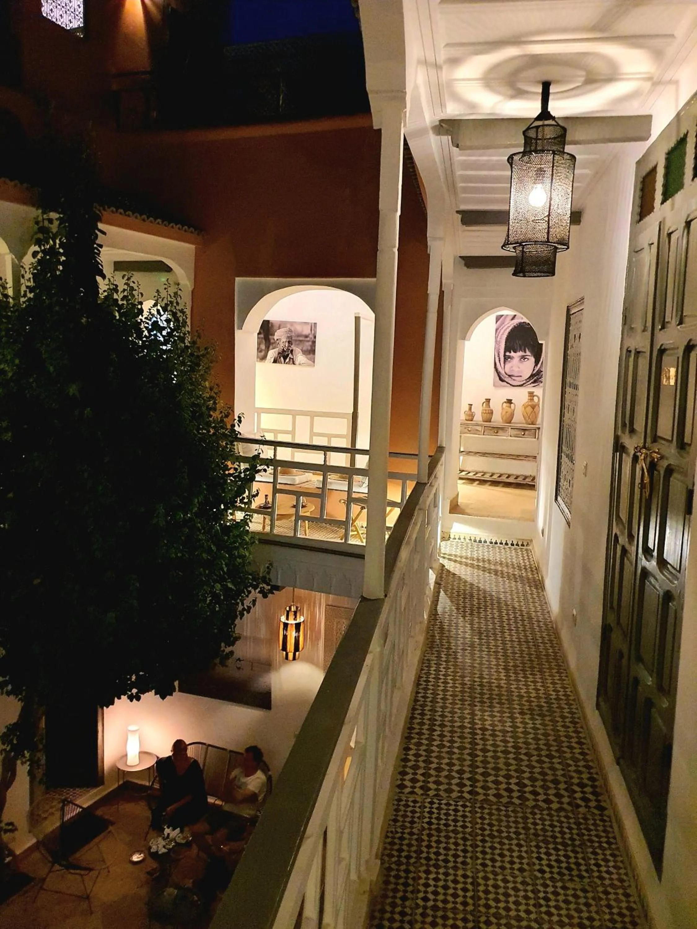 Inner courtyard view in Riad Dar Zouar & Spa