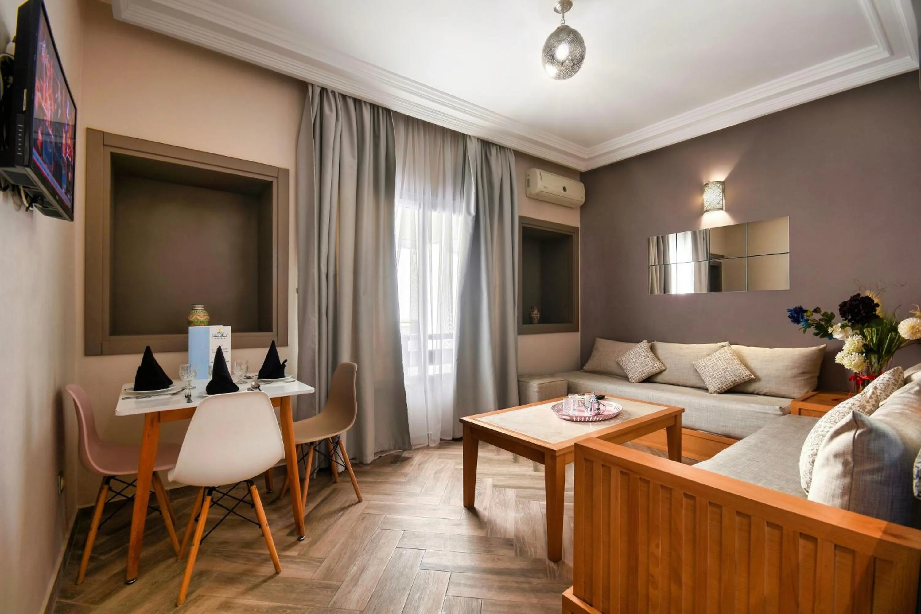 Living room in Golden Beach Appart'hotel