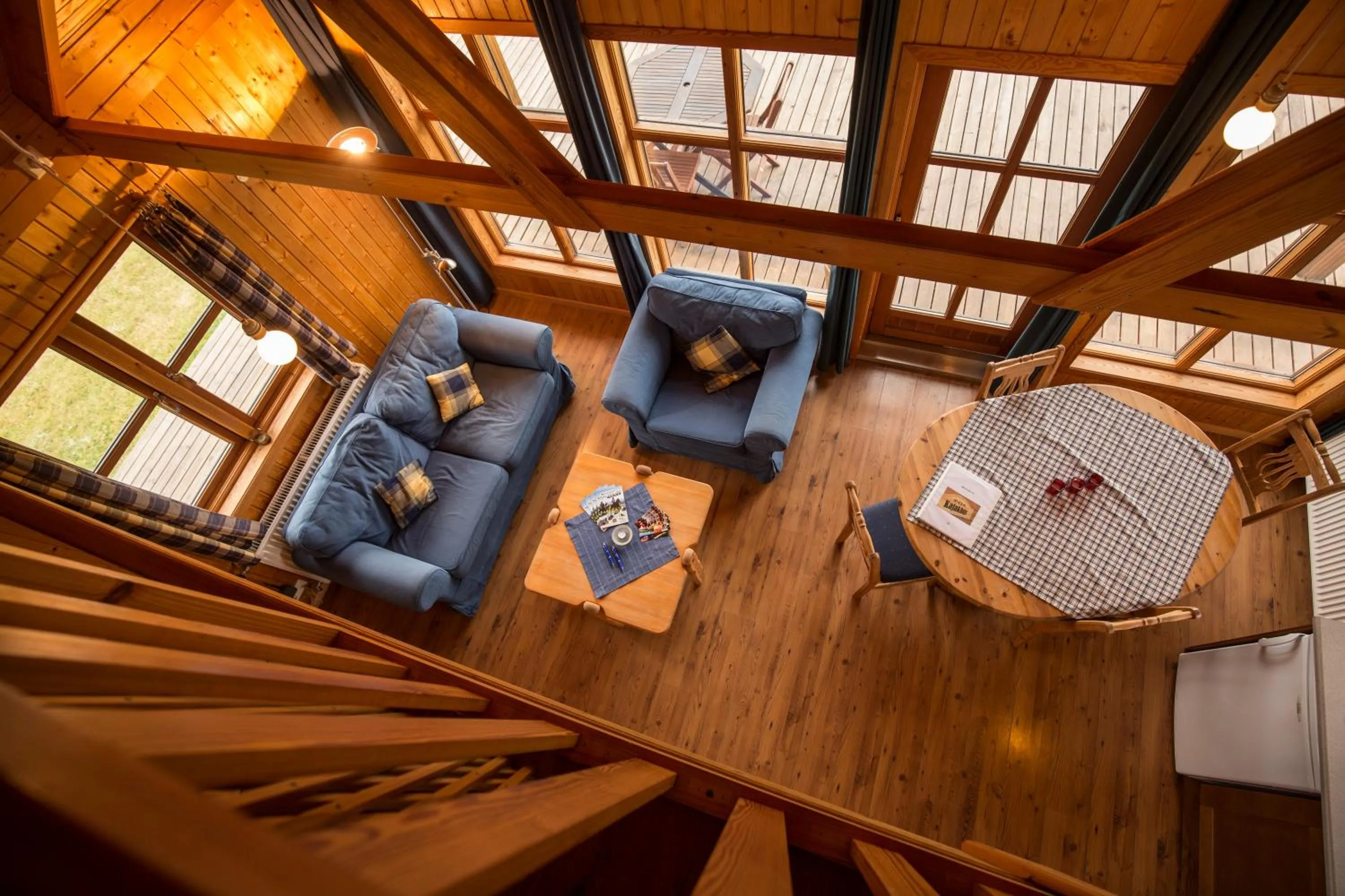 Living room in Hestasport Cottages