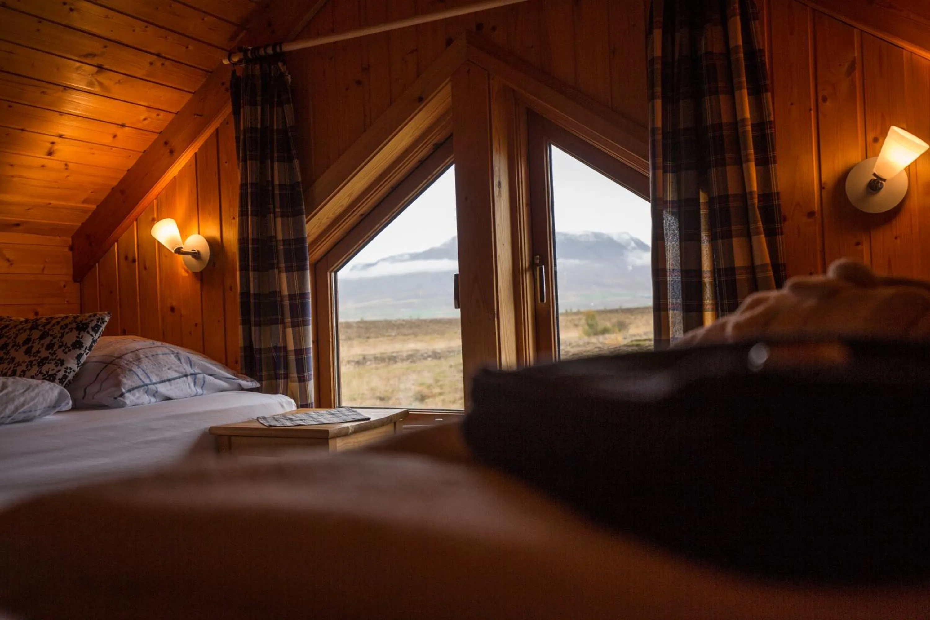 Bedroom, Bed in Hestasport Cottages