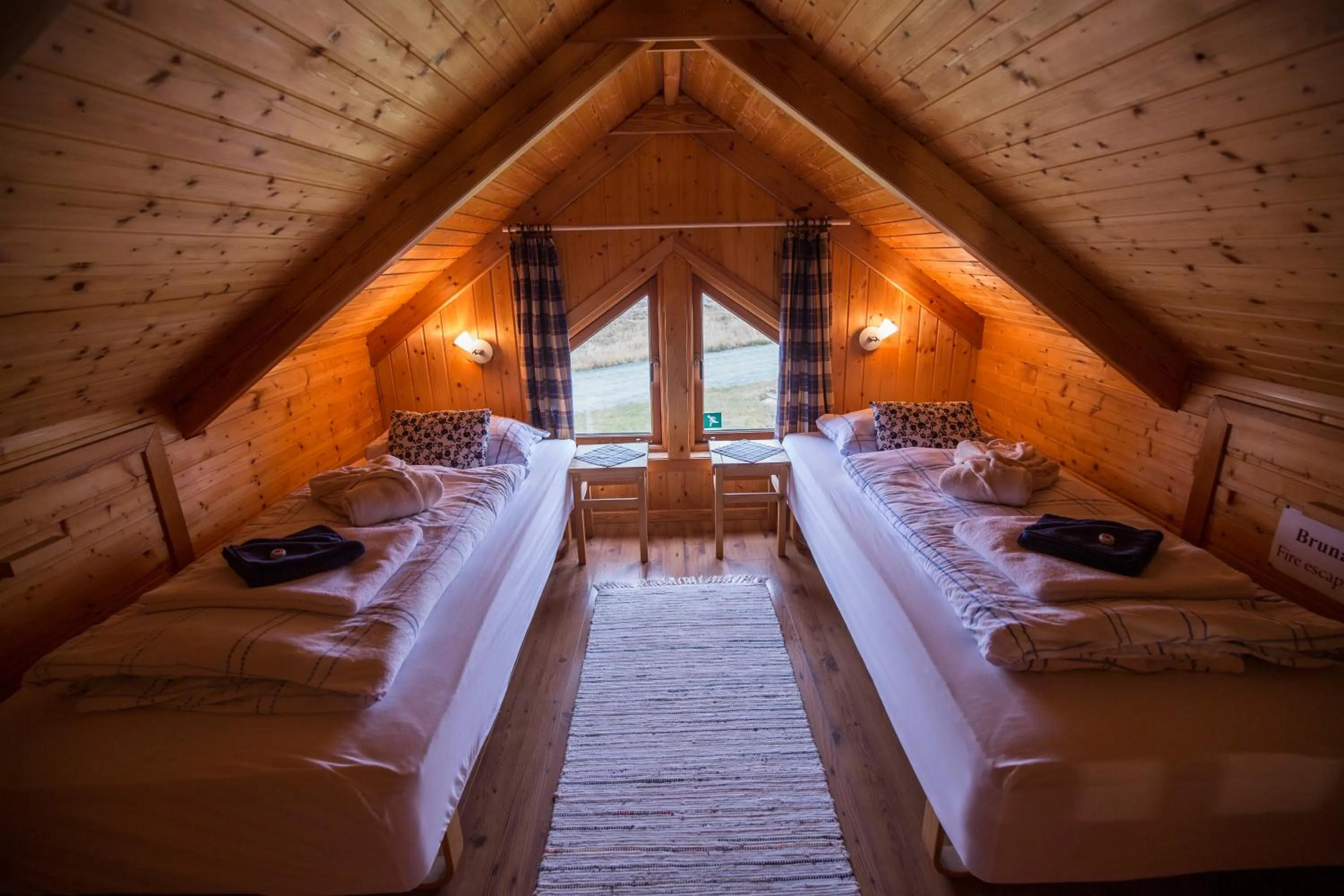 Bedroom, Bed in Hestasport Cottages