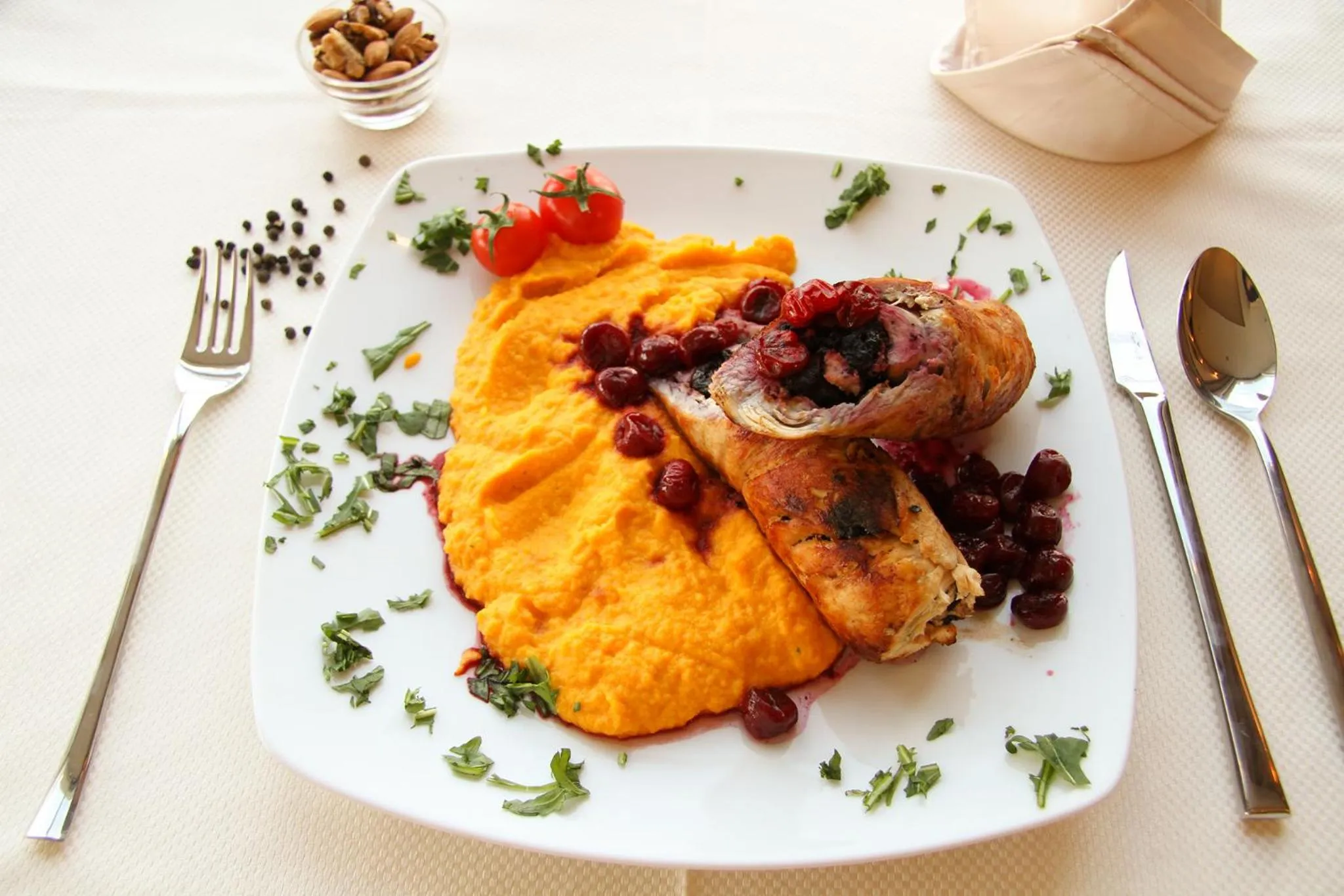 Food close-up in Philia Hotel