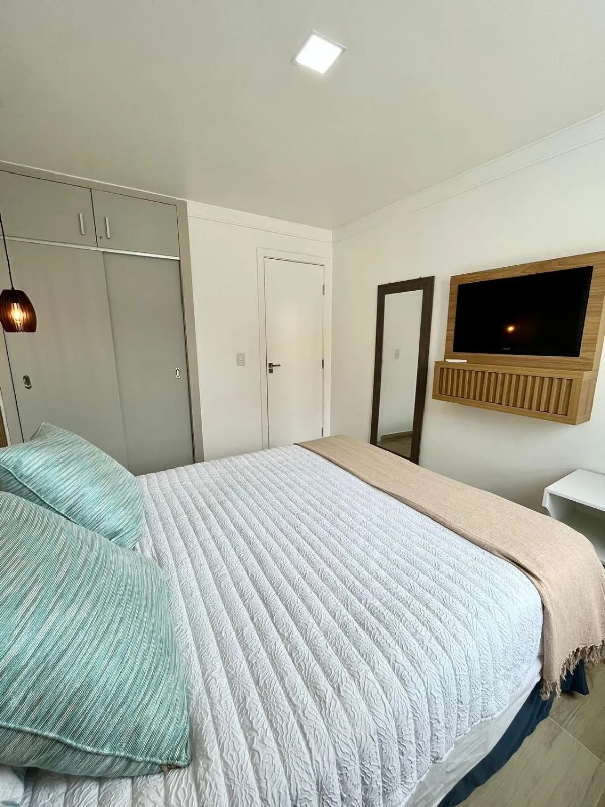 Bedroom, Bed in Apart Ponta Negra Beach Natal -Lovely Flat