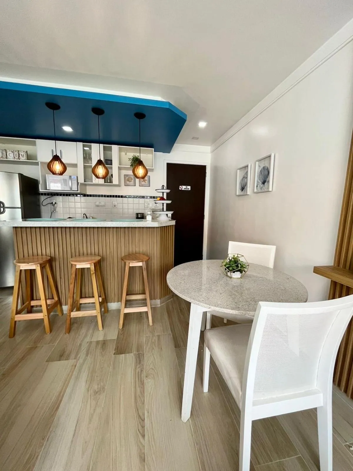 Kitchen or kitchenette in Apart Ponta Negra Beach Natal -Lovely Flat