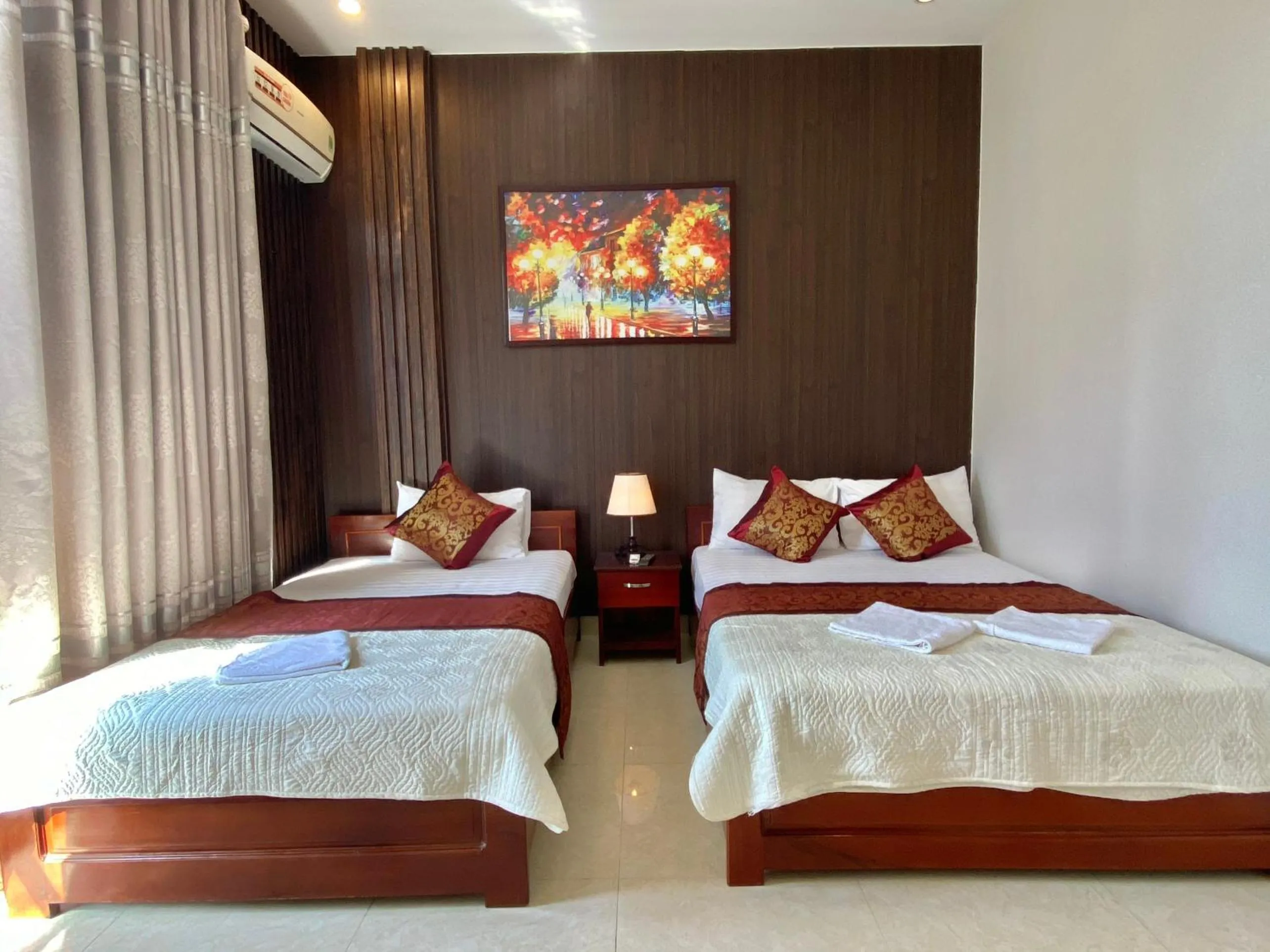 Bed in Hoàng Ngân Hotel Phú Yên