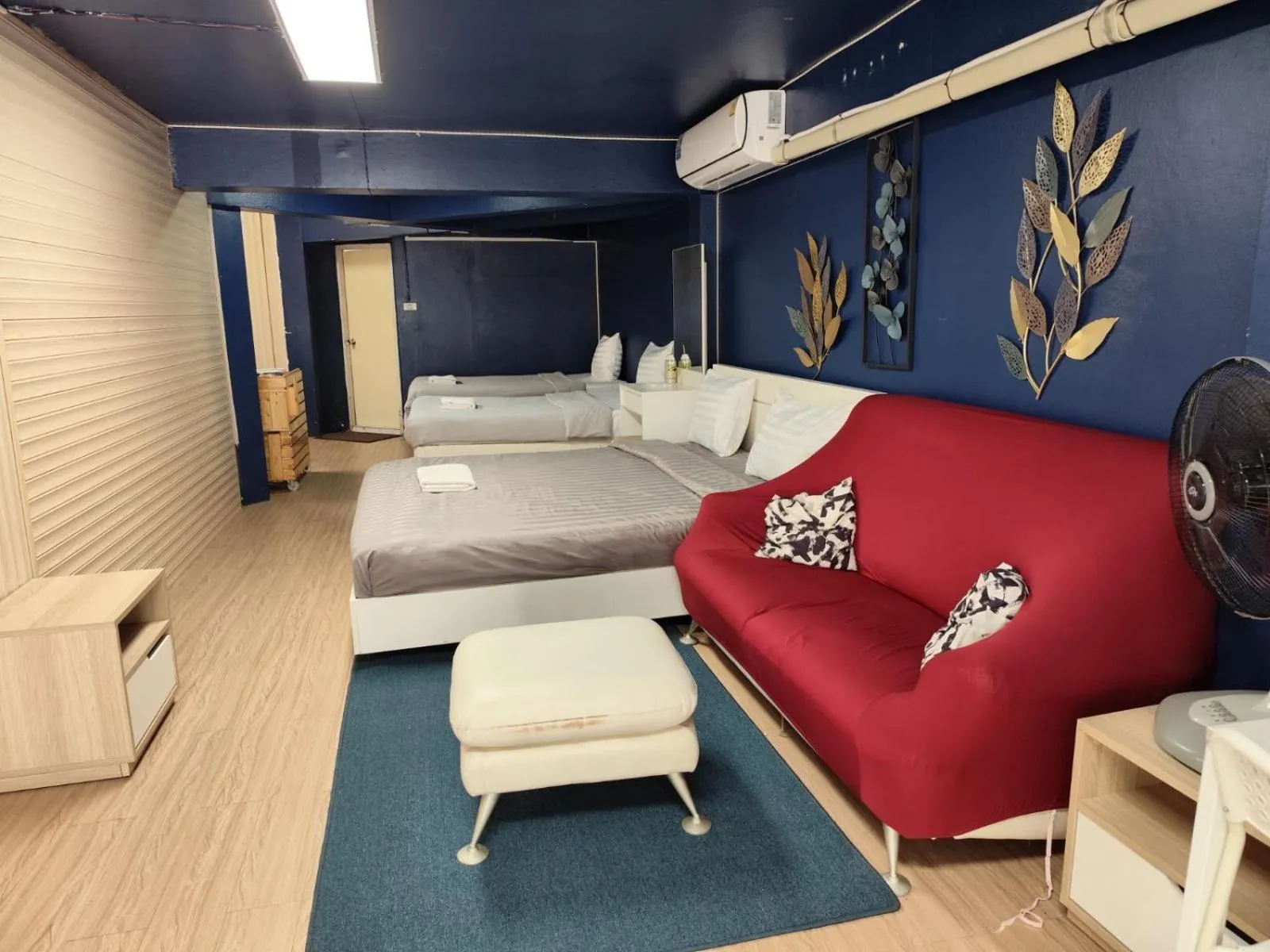 Bed in Doodle Lodge Bangkok