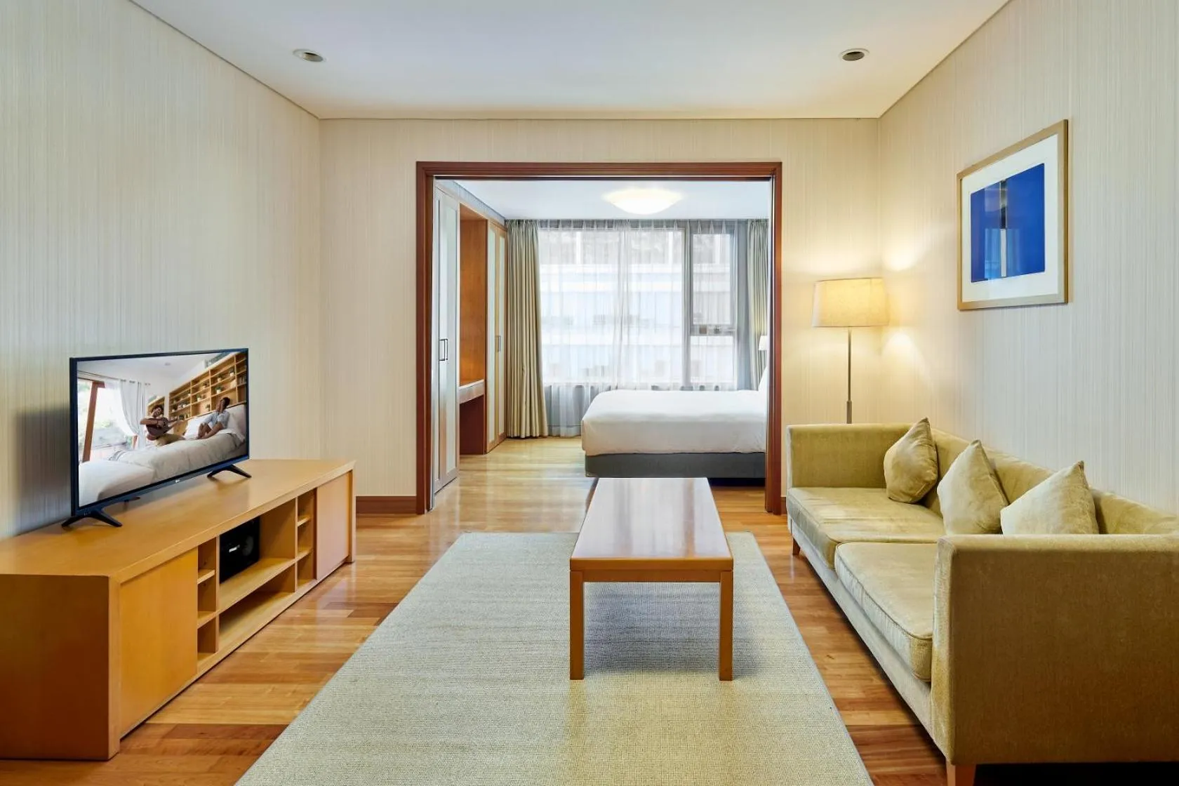 Living room, Bed in Somerset Palace Seoul