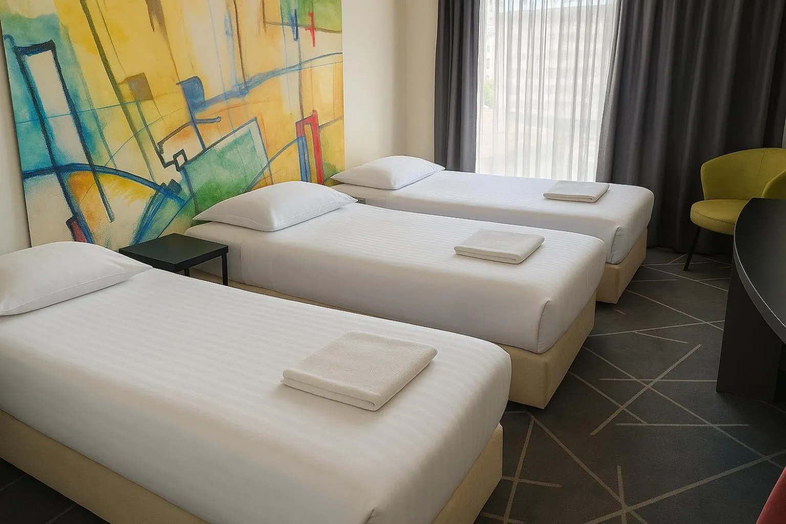 Bedroom, Bed in Nobel Zira Hotel