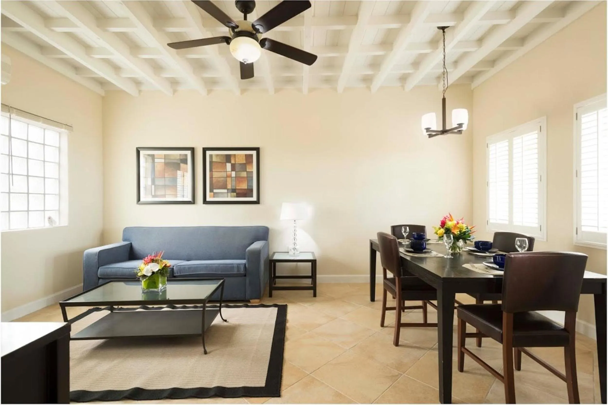 Seating area in Divi Little Bay Beach Resort