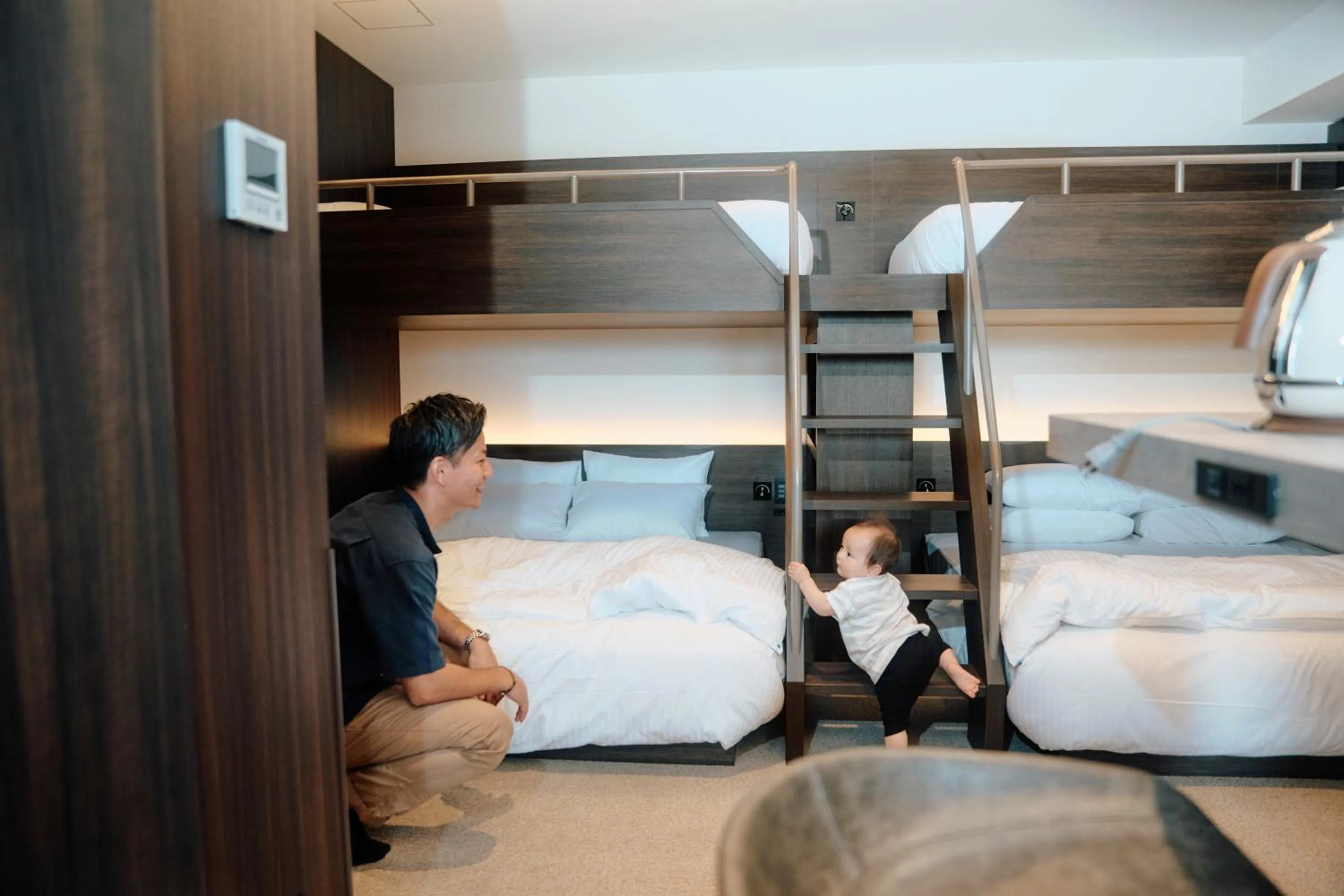 People, Bed in FAV HOTEL HIDATAKAYAMA EAST