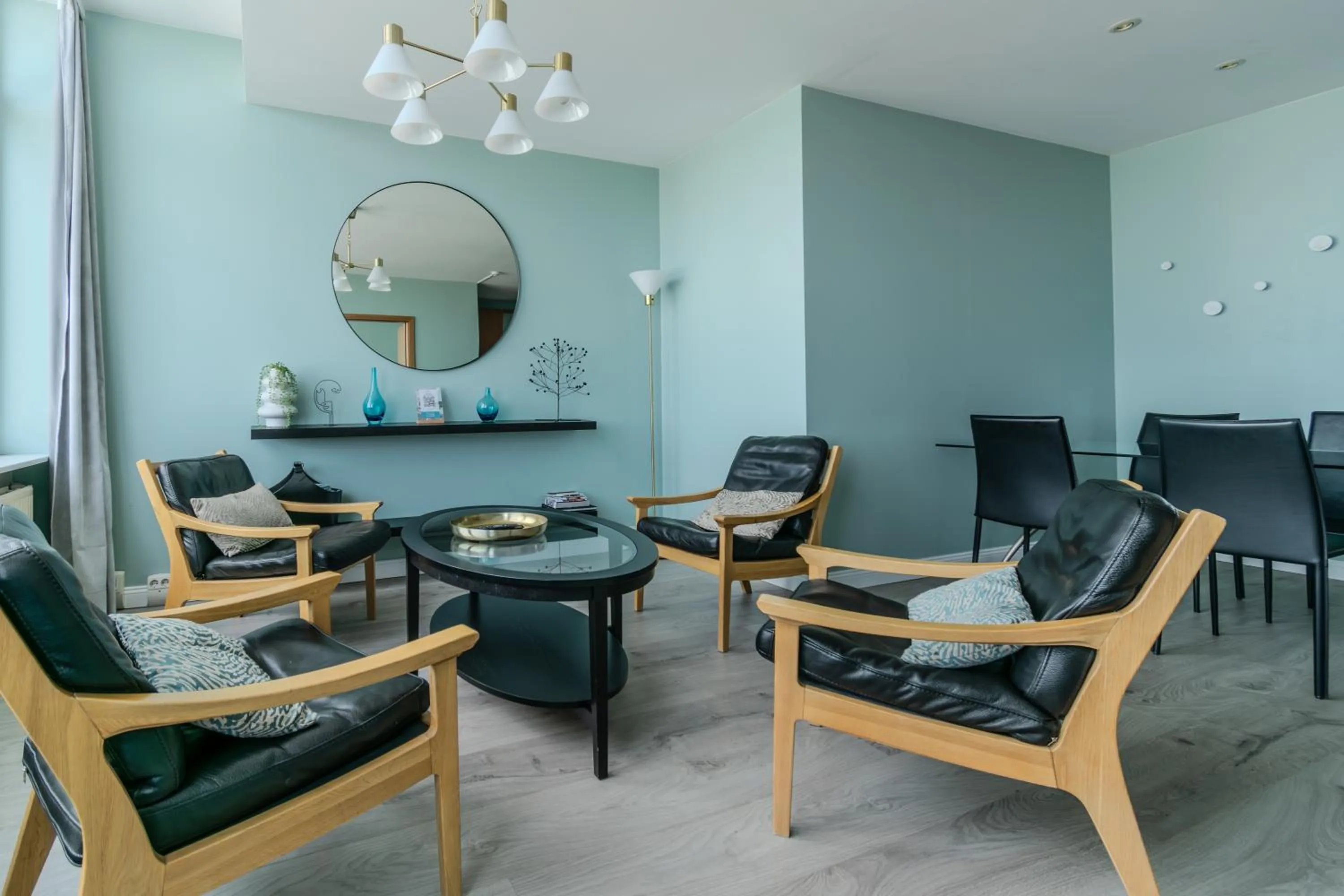 Seating area in Máni Apartments