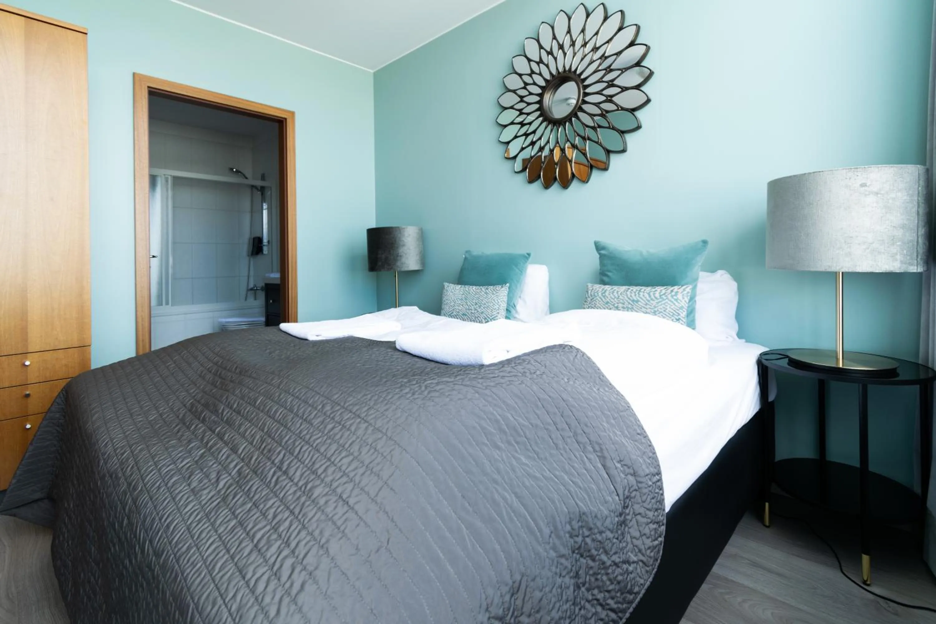 Bedroom, Bed in Máni Apartments