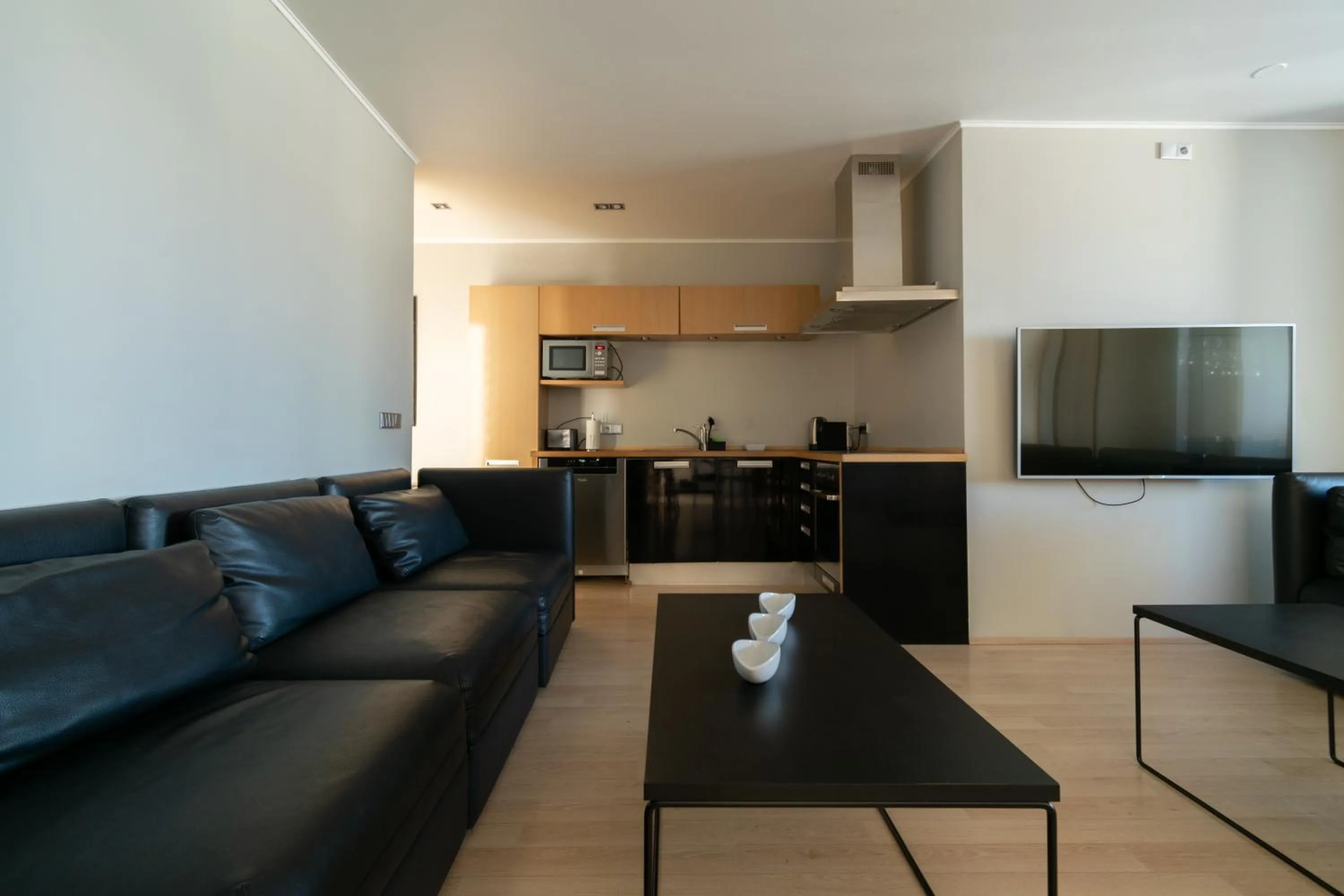 Kitchen or kitchenette in Máni Apartments