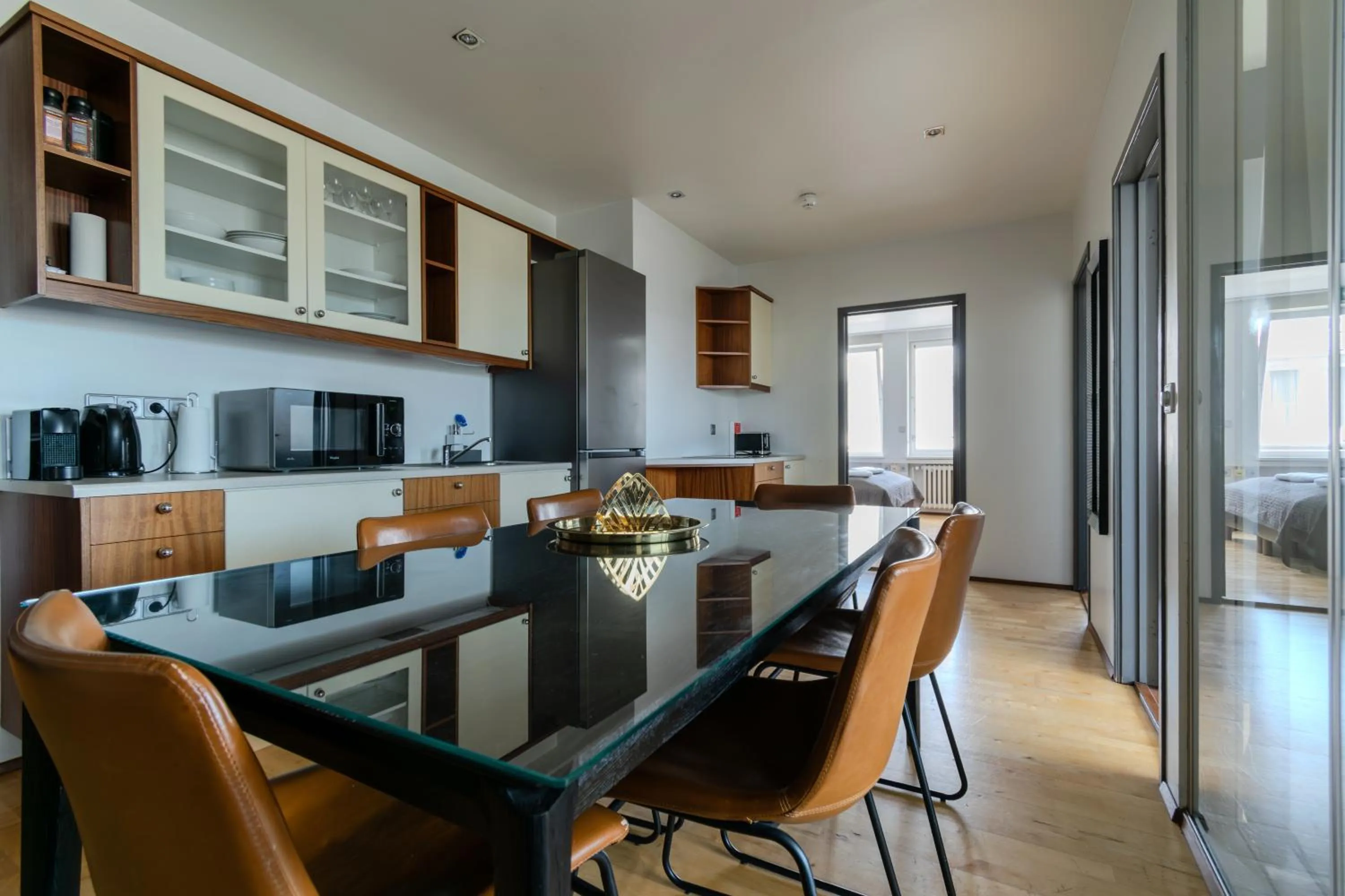 Dining area in Máni Apartments
