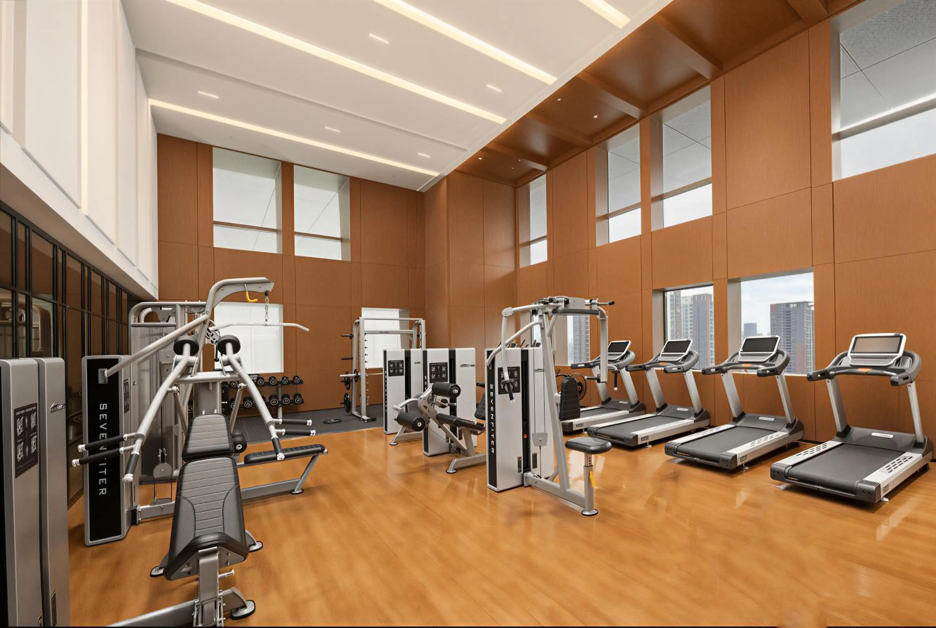 Fitness centre/facilities in Genpla Hotel, Shenzhen Qianhai
