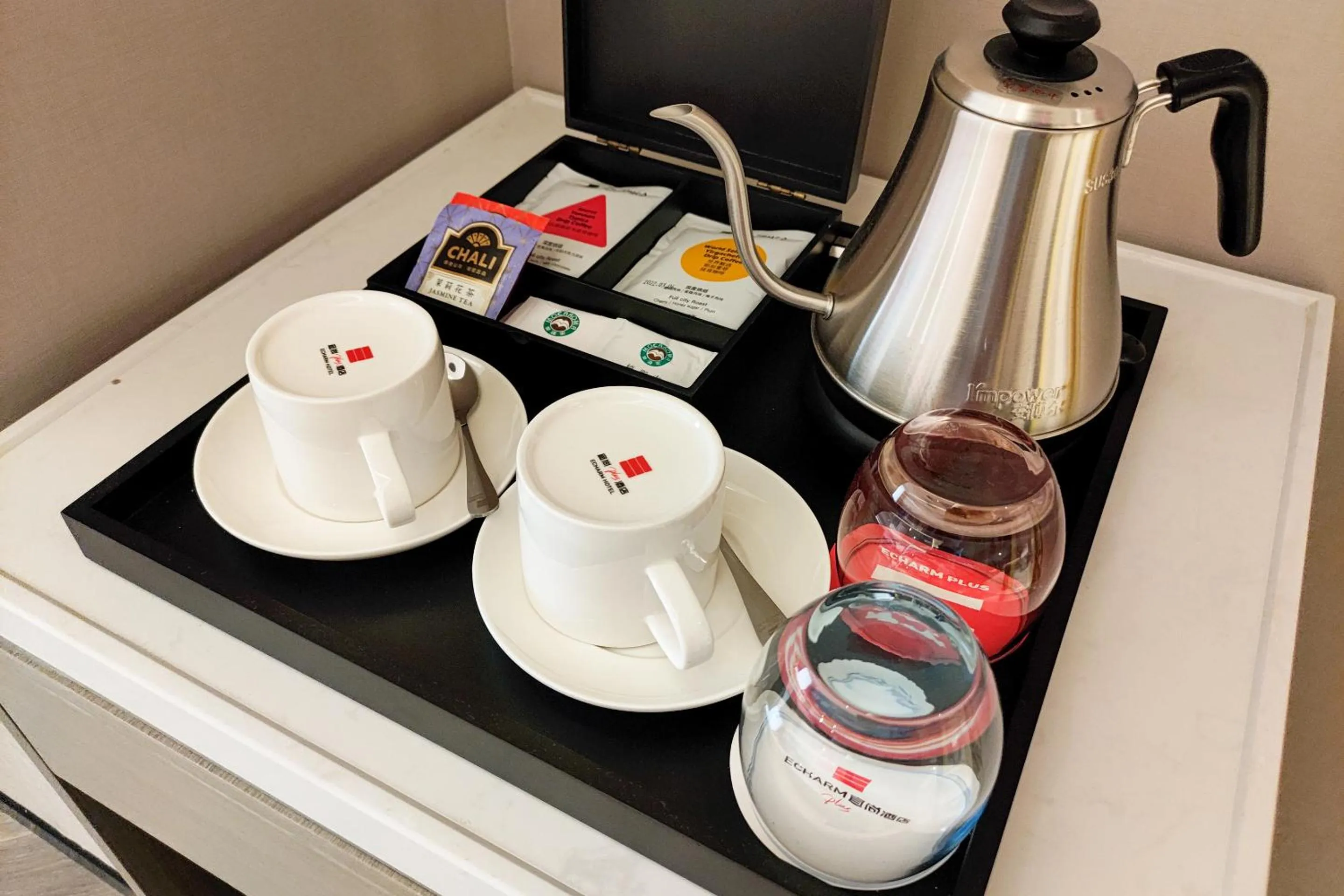 Coffee/tea facilities in Echarm PLUS International Hotel Zhujiang New Town Wuyangcun Metro Station Branch- Free Deliver Service to Canton Fair Complex During Canton Fair Period