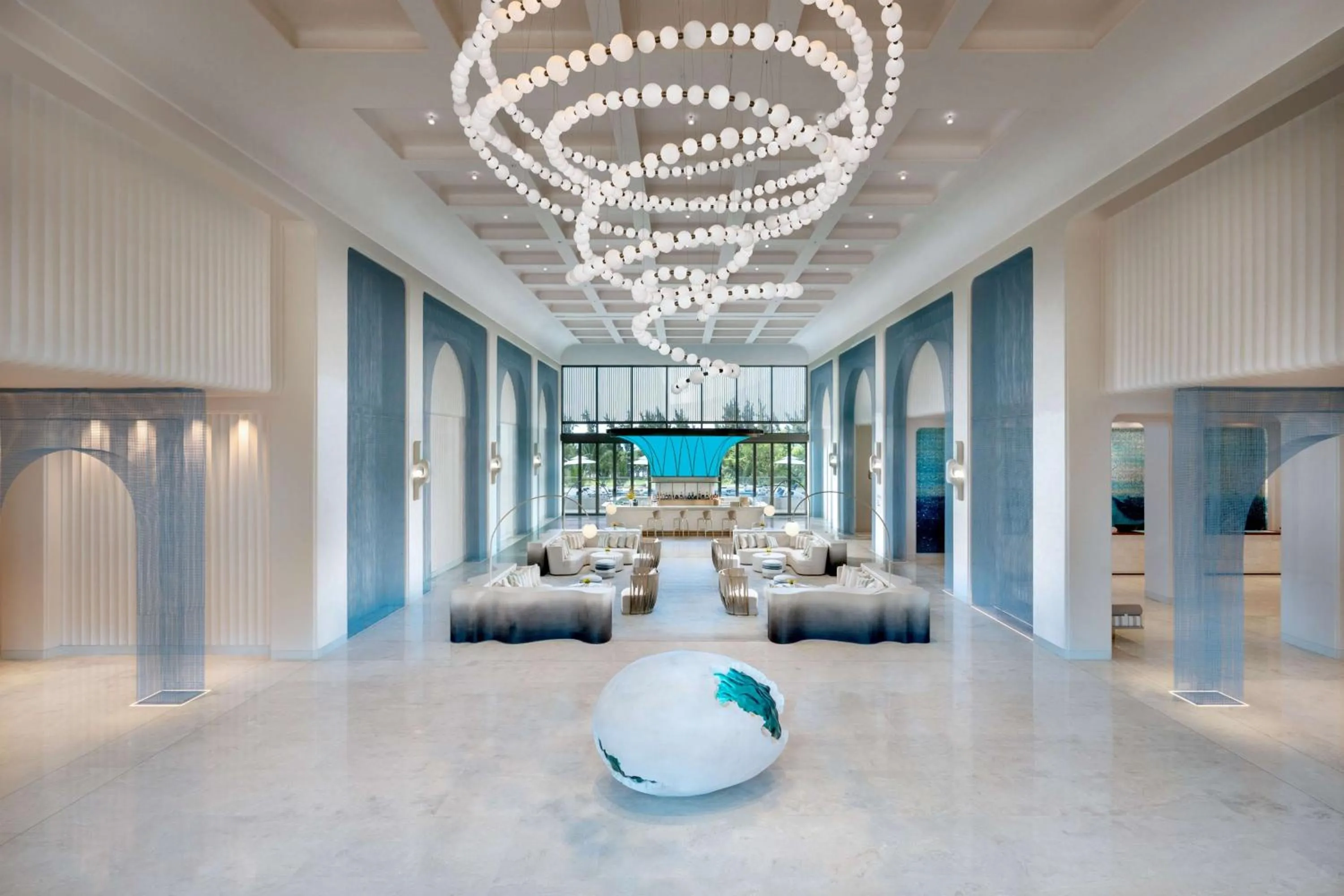 Lobby or reception in The Mermoon Resort Hainan Tufu Bay, Tapestry By Hilton