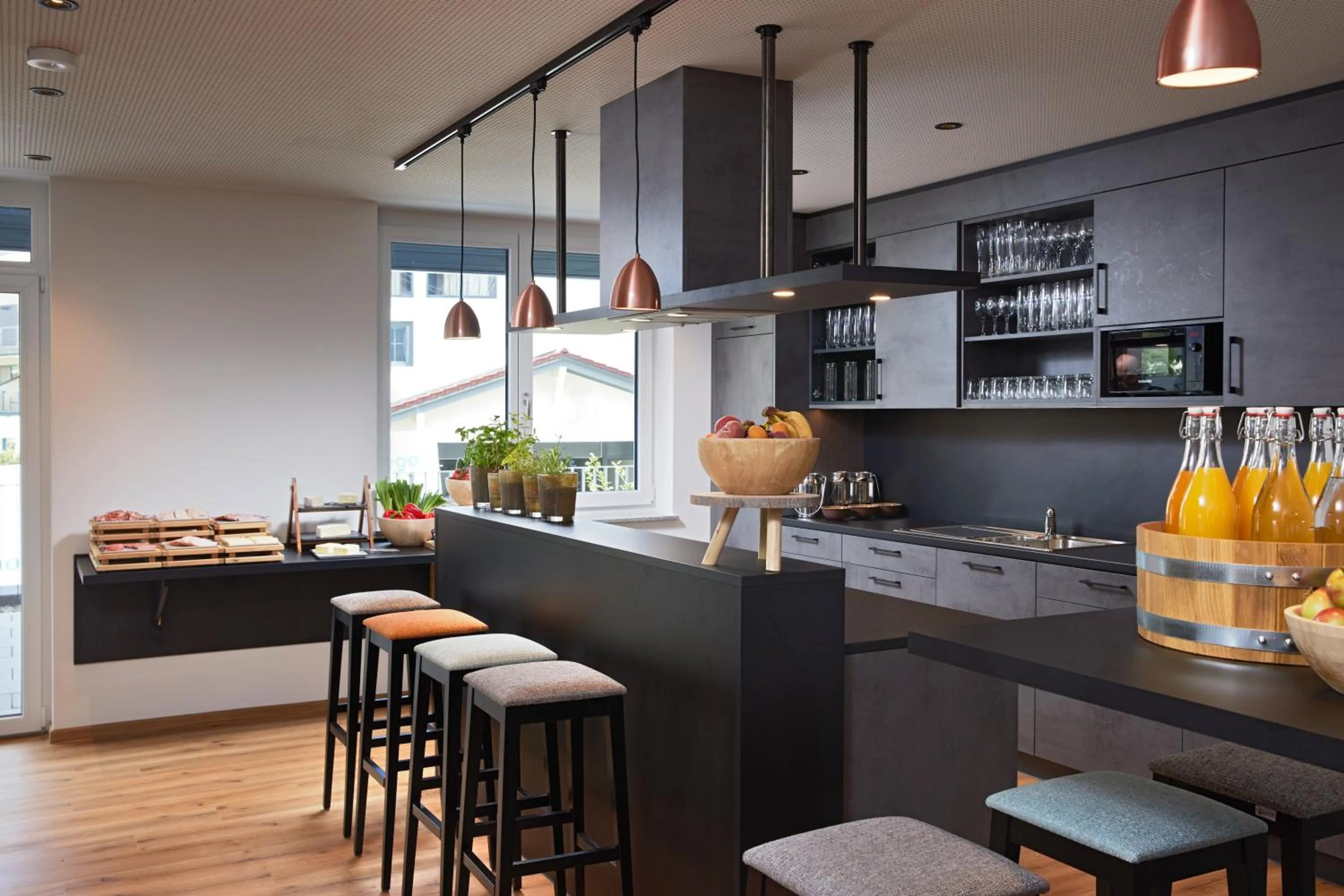 Kitchen or kitchenette in BergBuddies - Übernachtung inklusive kostenlosen Bergbahntickets und vielem mehr