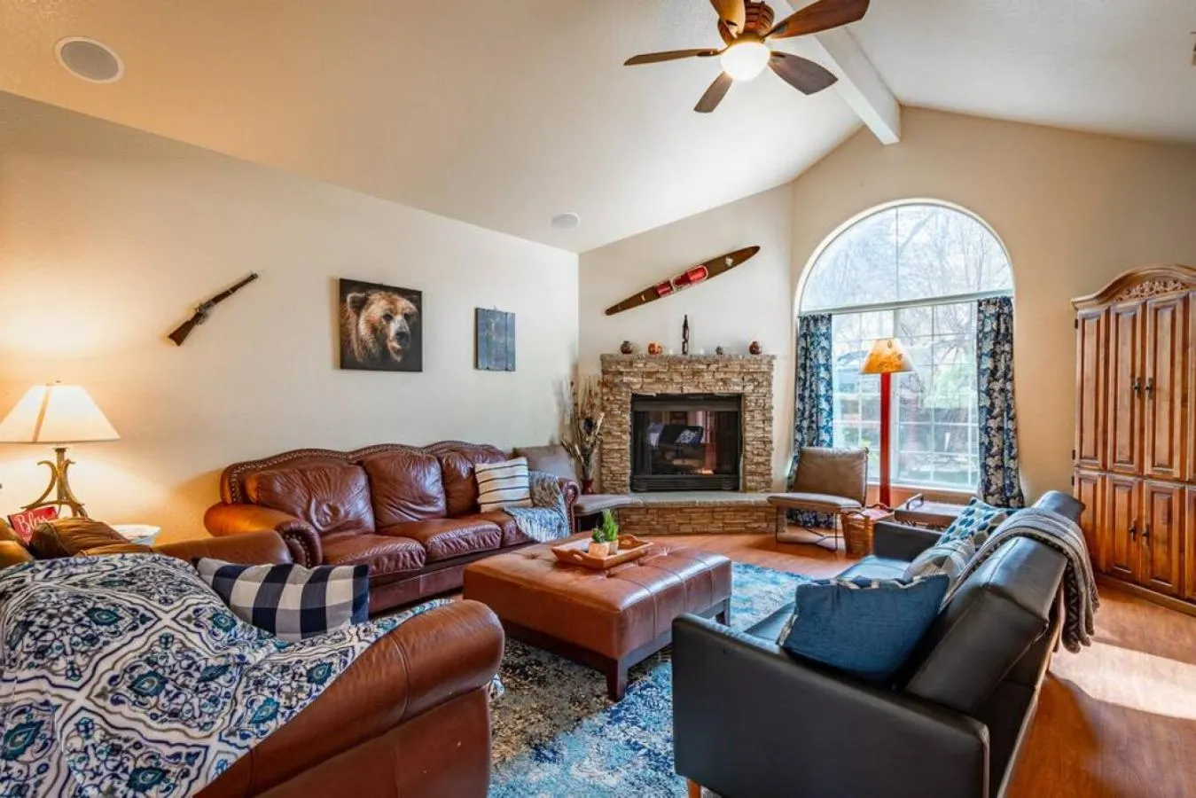 Bed in Forest Cabin by China Creek