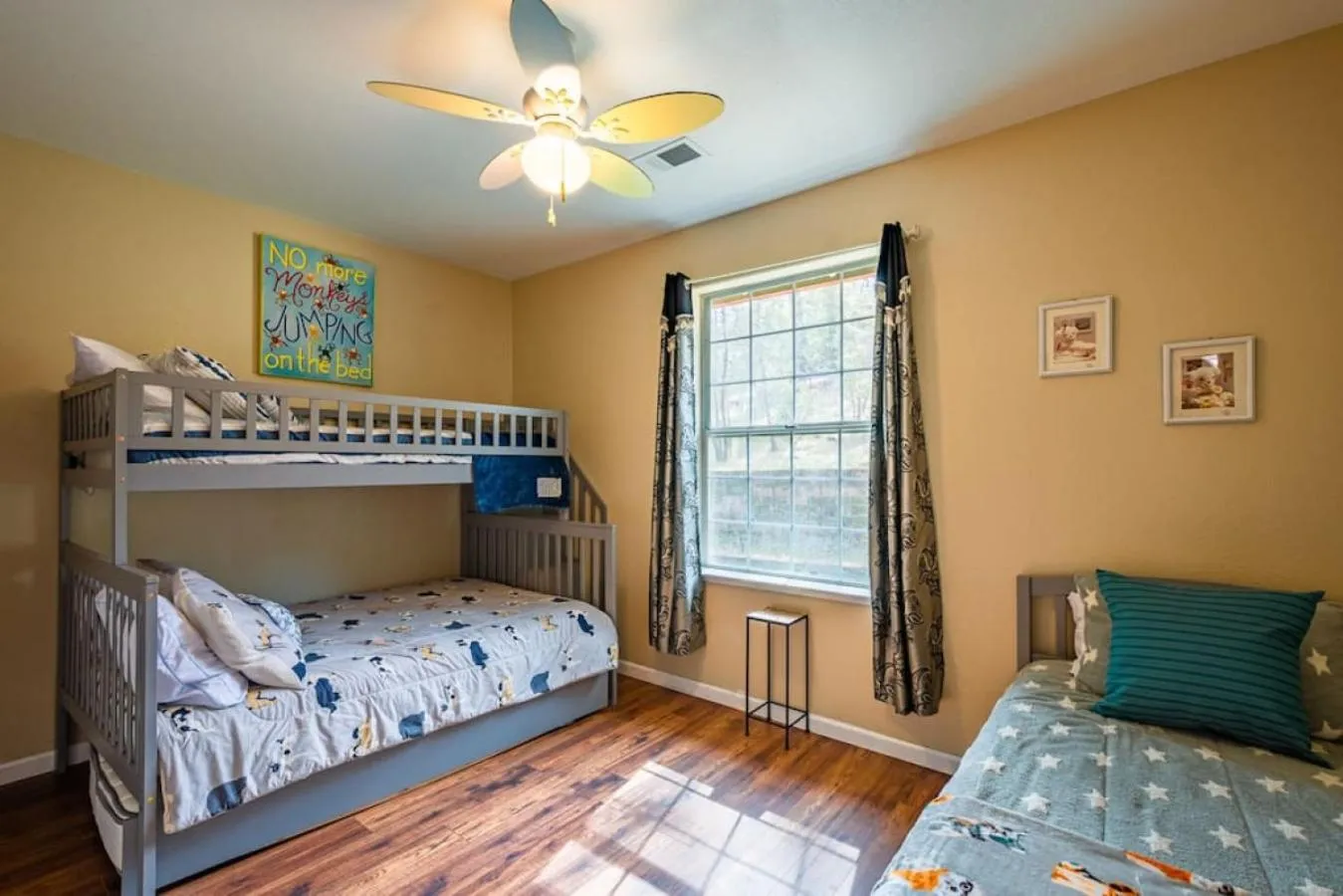 Bed in Forest Cabin by China Creek