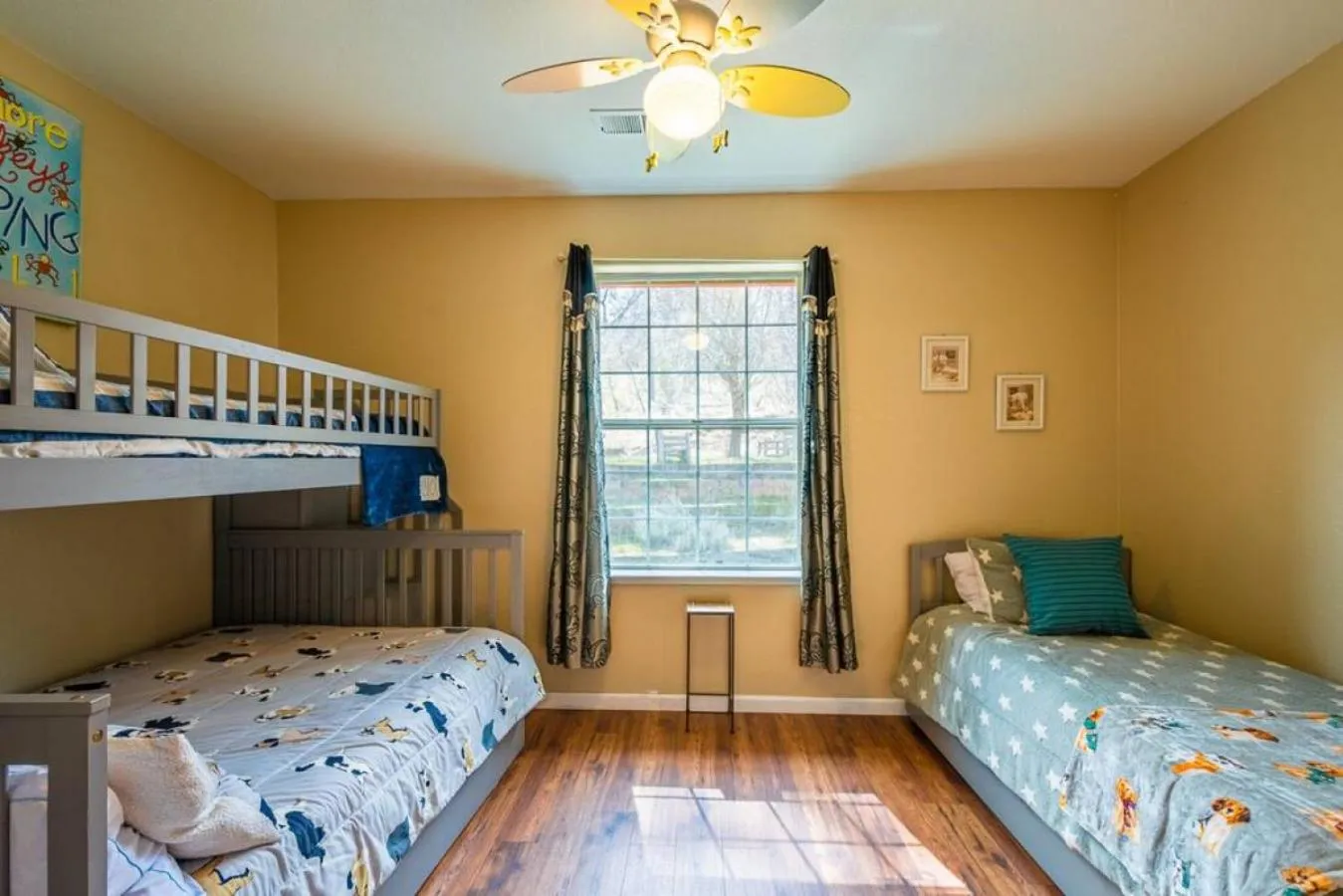 Bed in Forest Cabin by China Creek