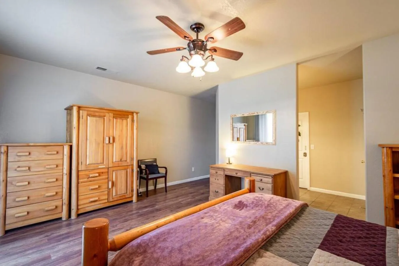 Bed in Forest Cabin by China Creek
