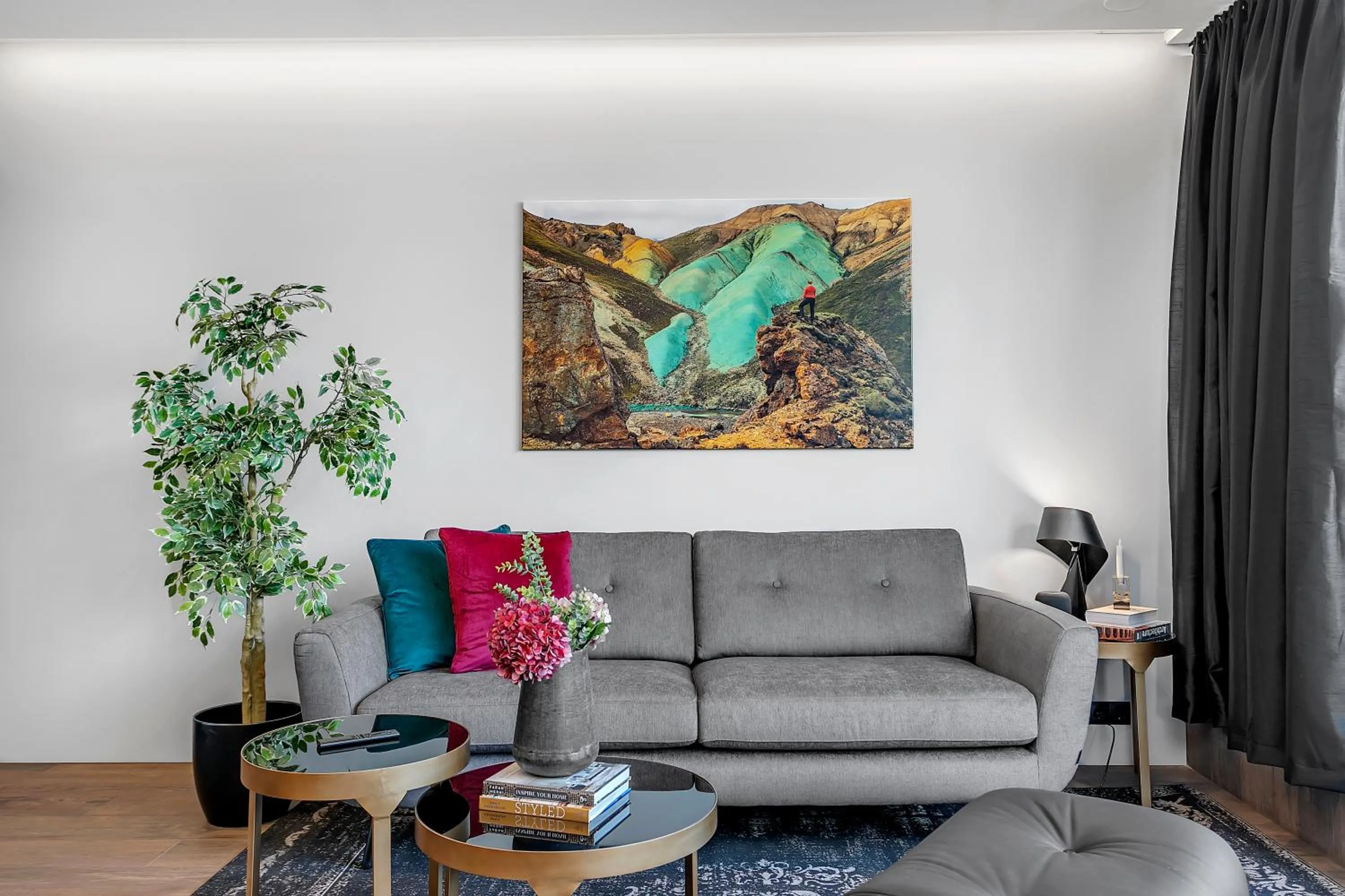 Seating area in ALVA Apartments