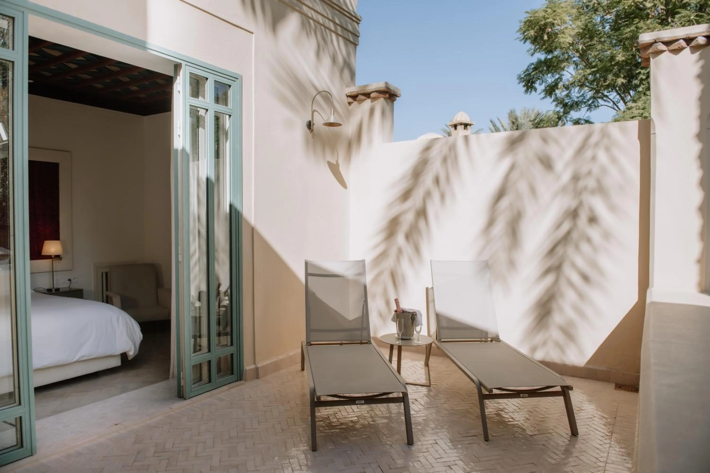 View (from property/room), Bed in Les Deux Tours