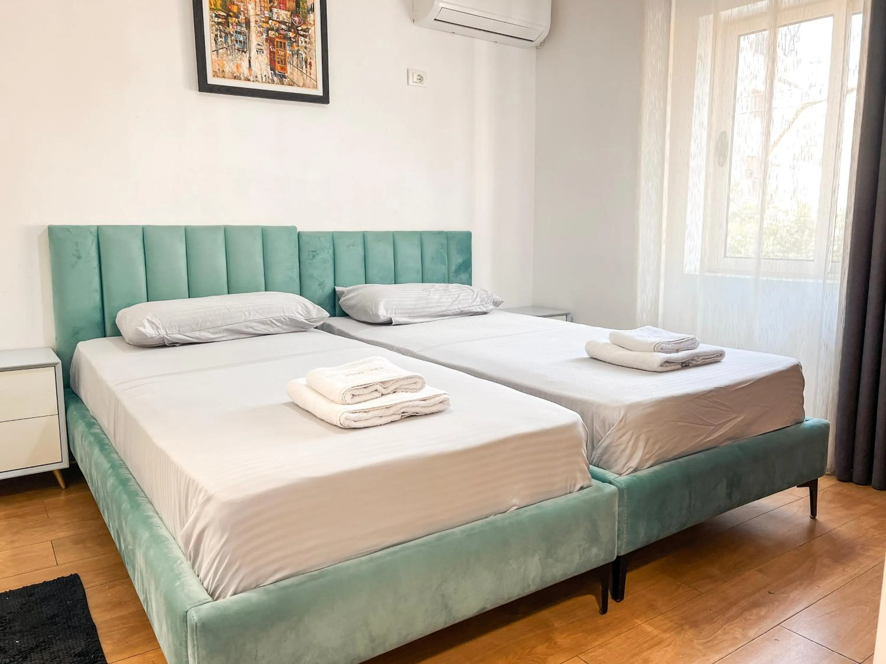 Bed in Hotel Tier Center