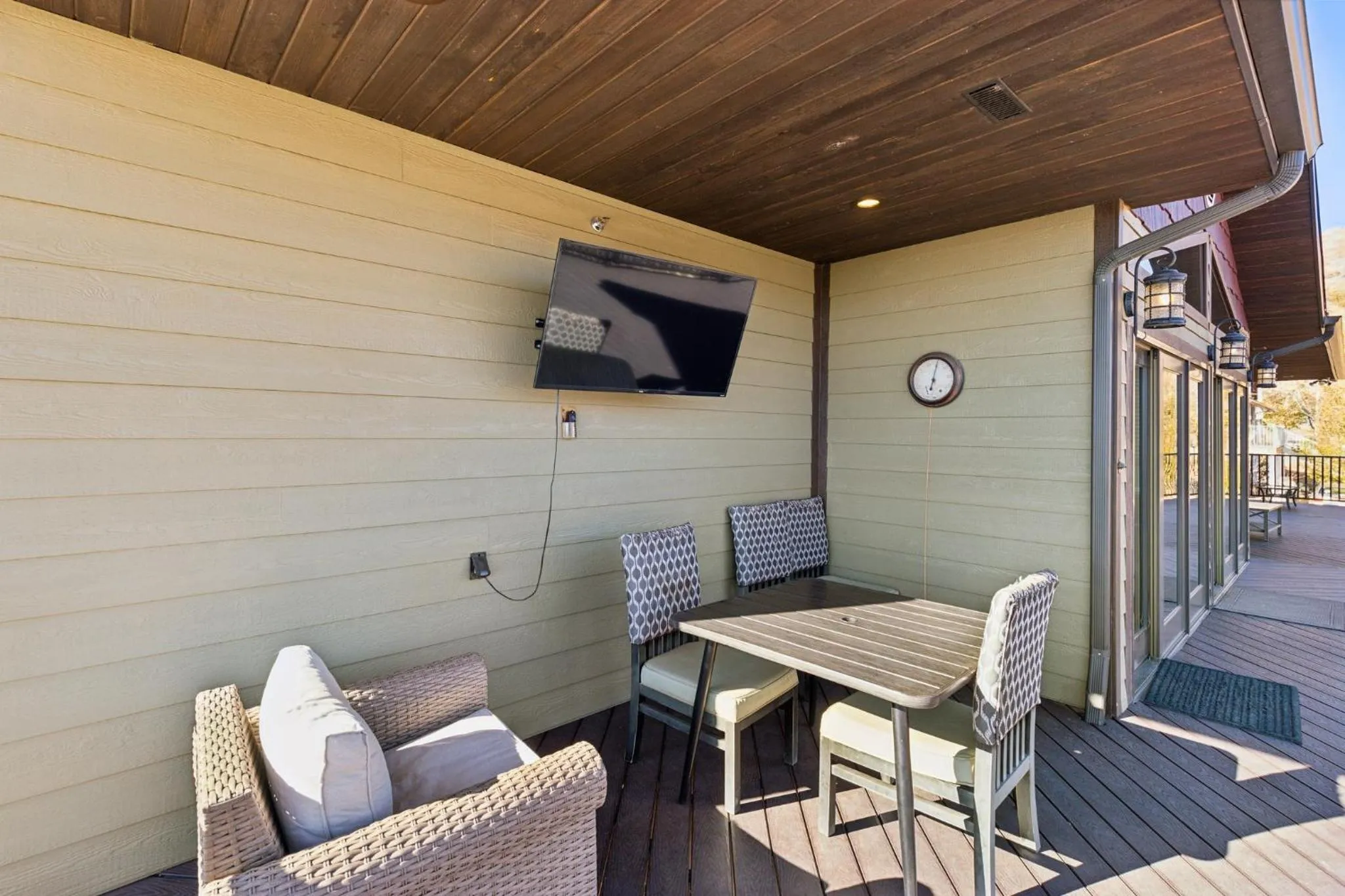 Patio in Zion Cliff Lodge